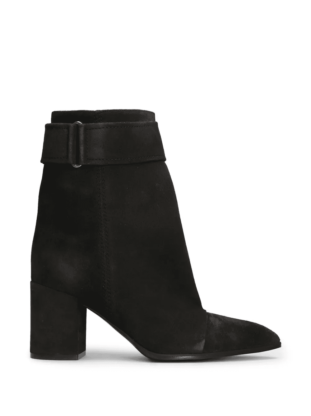 75mm pointed-toe suede ankle boots - Image 1