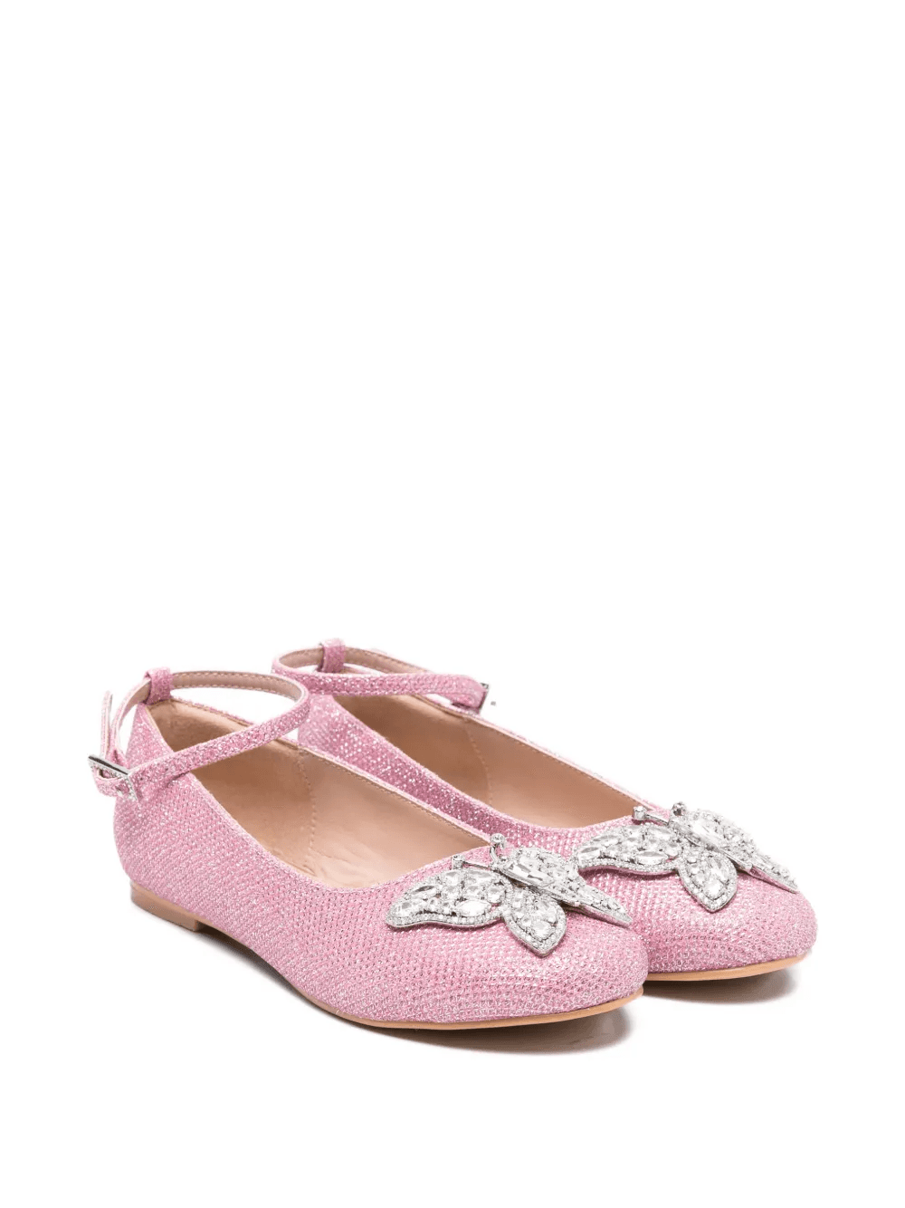 butterfly-embellished ballerina shoes - Image 1