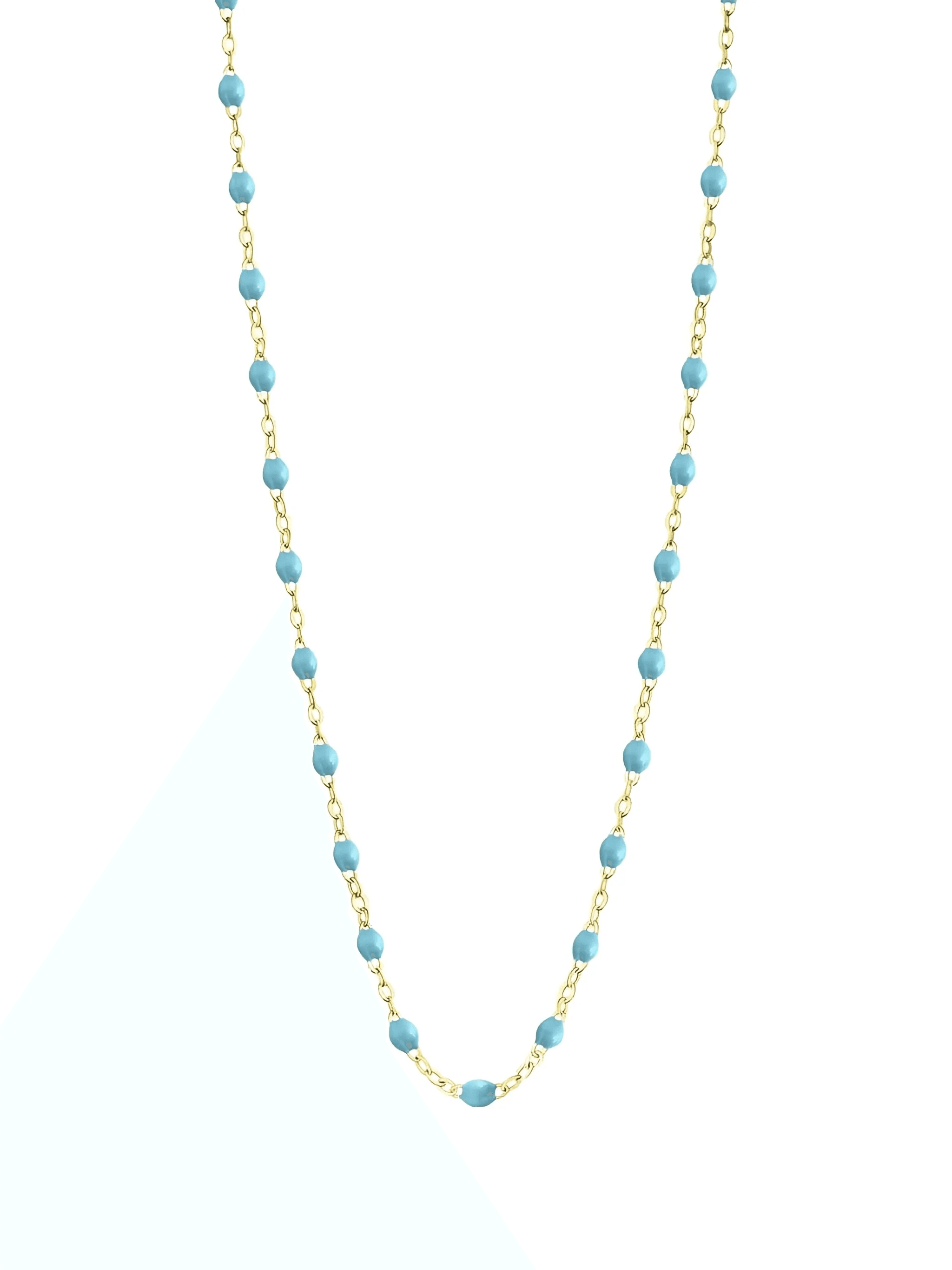18K yellow gold Classic Gigi turquoise necklace - Image 1