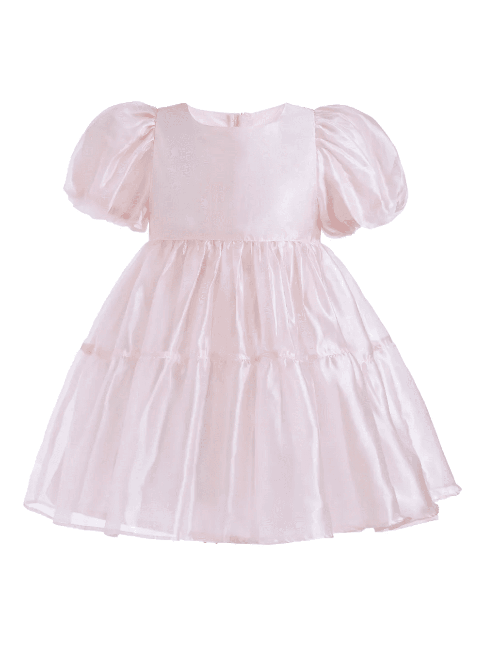 Elianna puff-sleeve tiered dress - Image 1