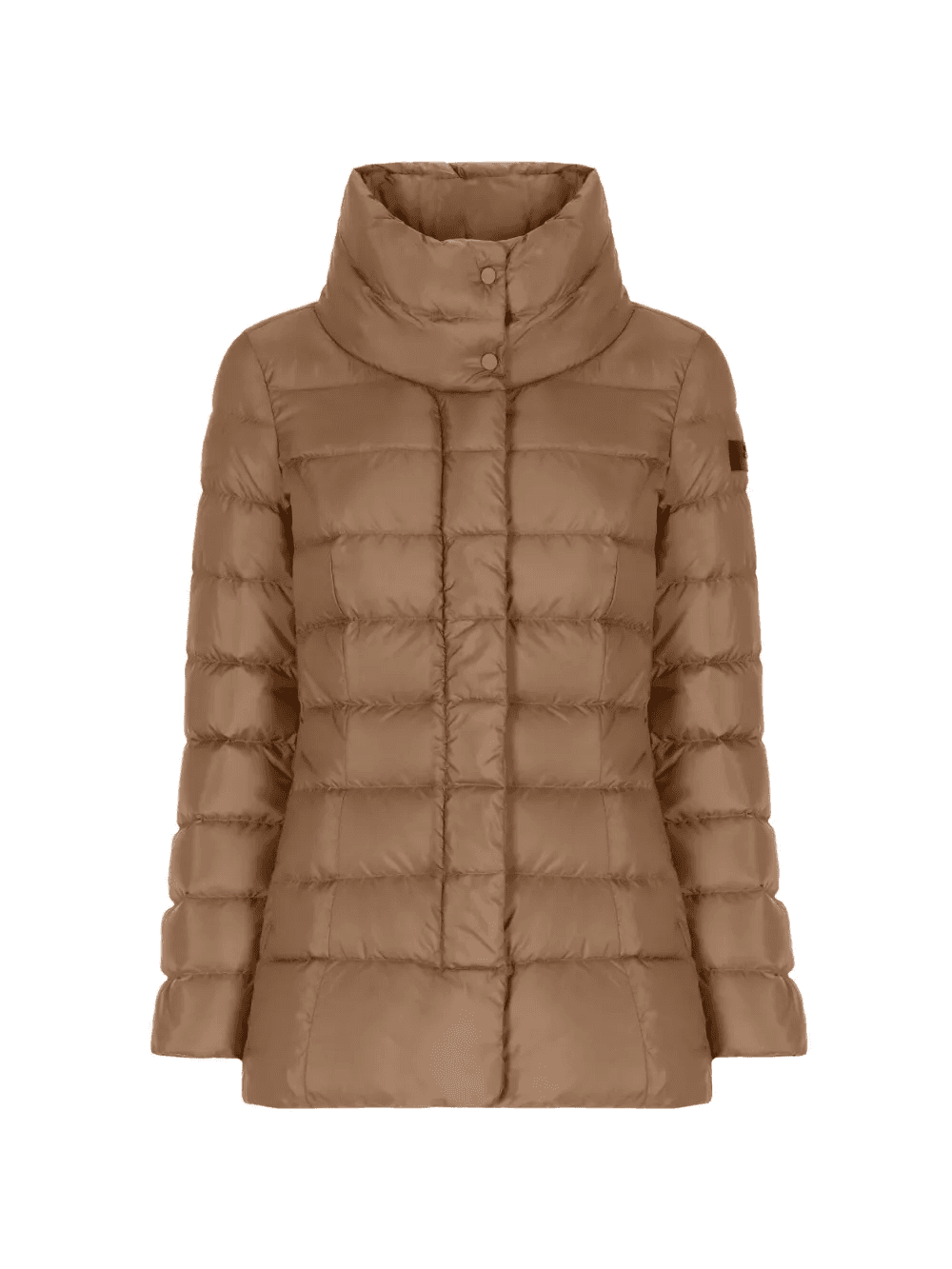 high-neck logo patch jacket - Image 1