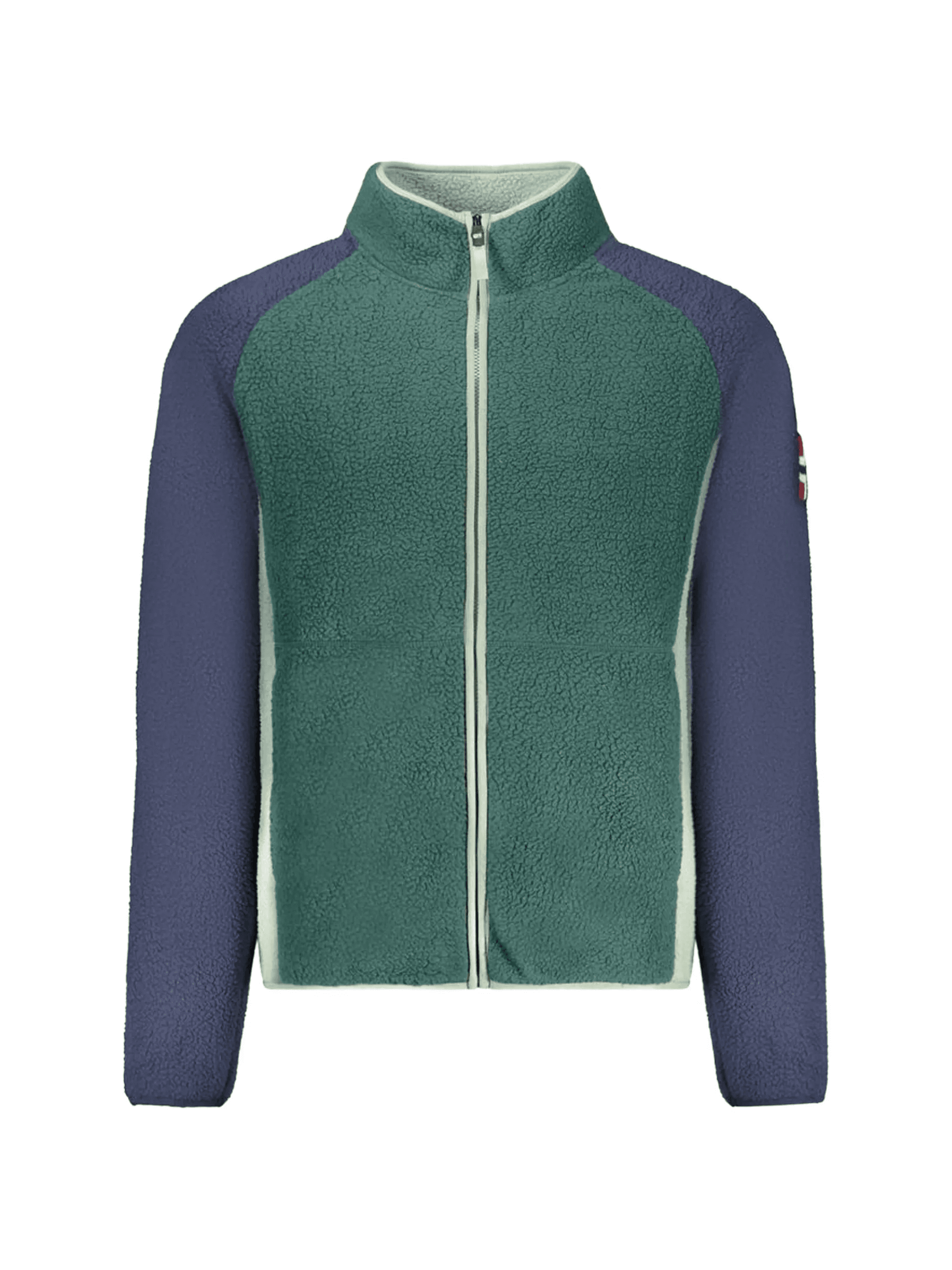 colour-block fleece jacket - Image 1