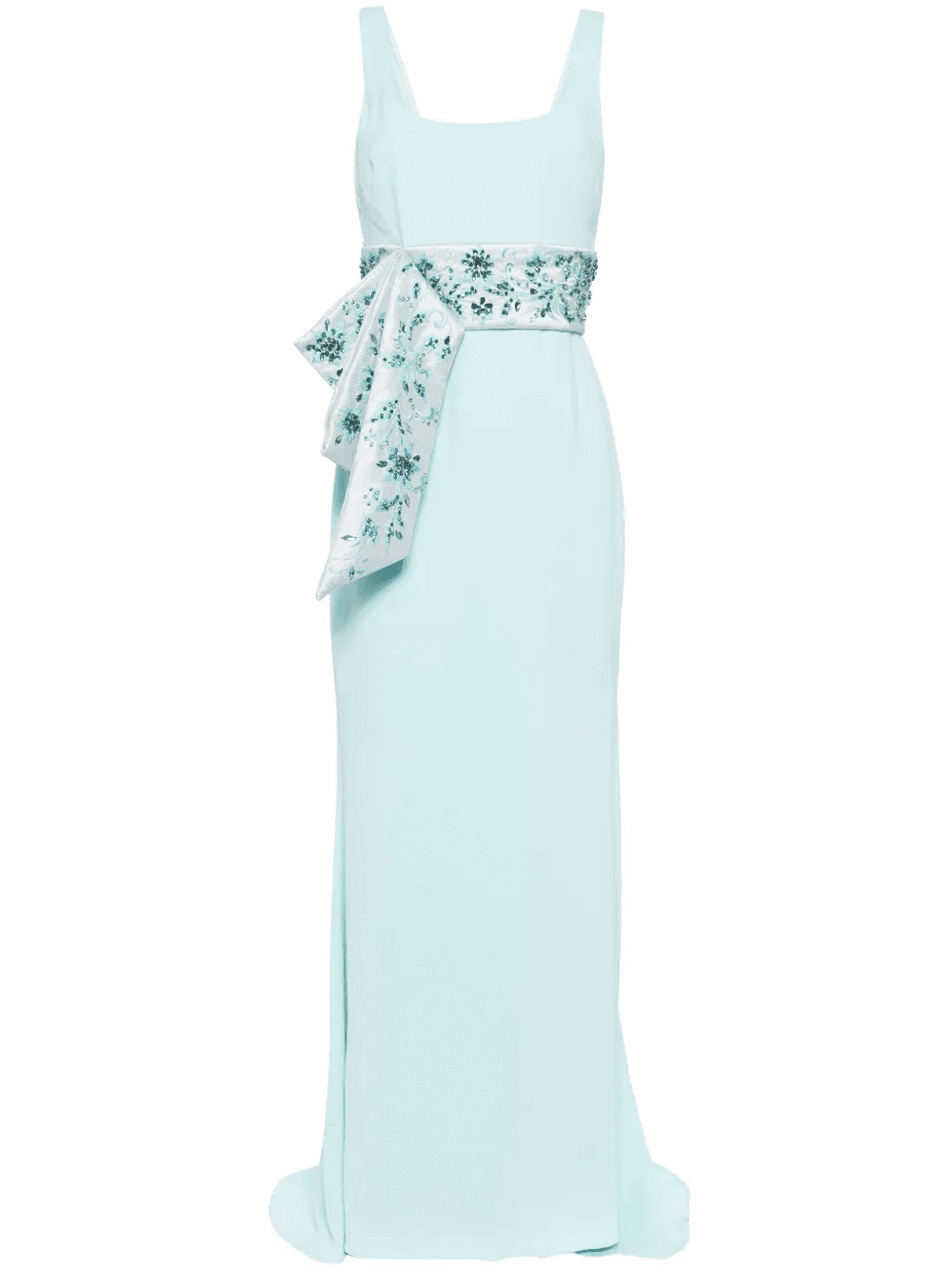 sash-detail sleeveless gown - Image 1