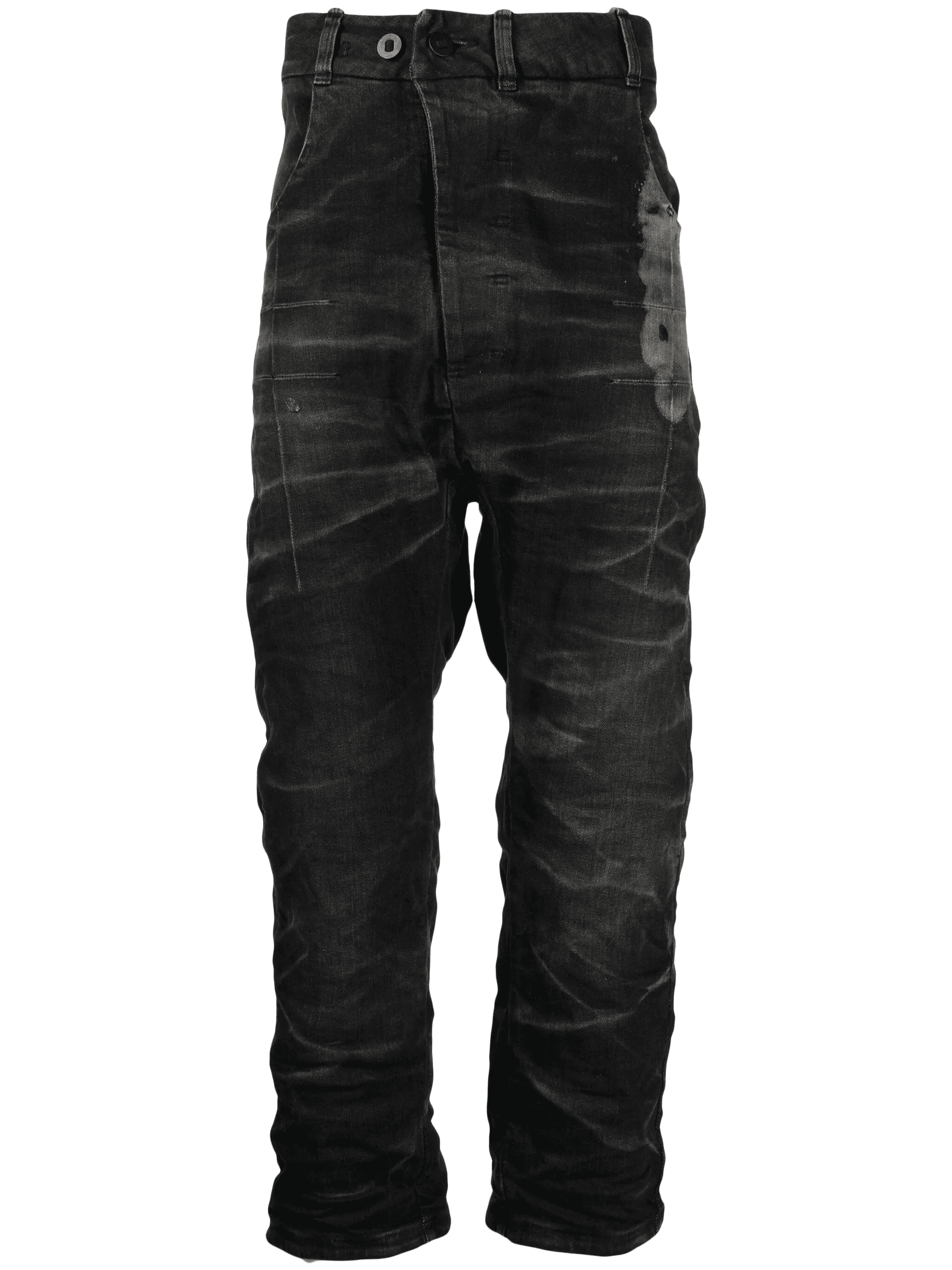 distressed cropped jeans - Image 1
