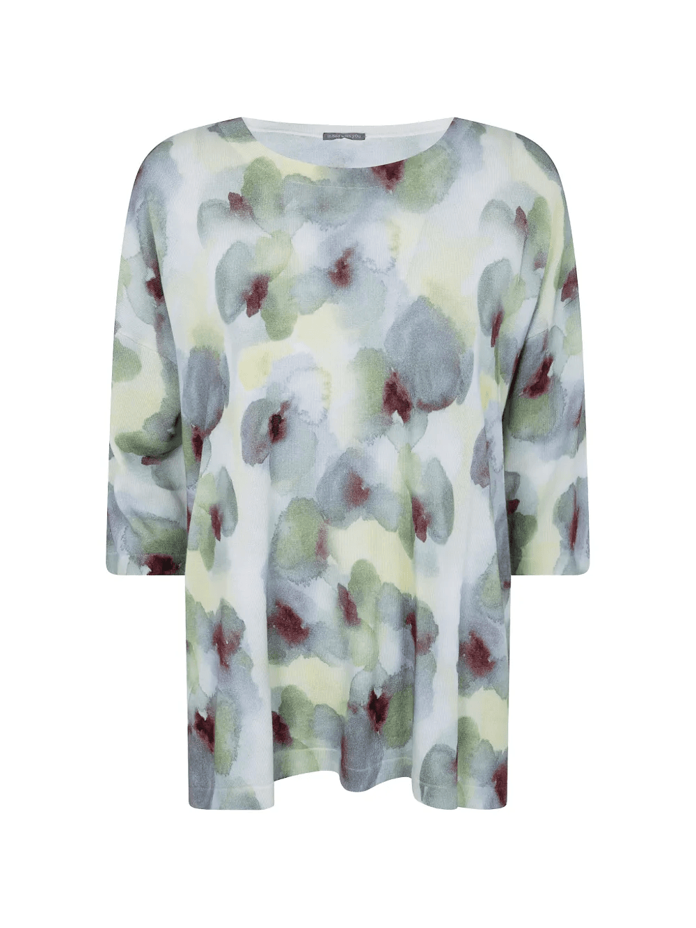 floral knitted sweater - Image 1