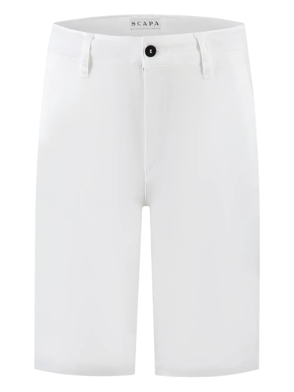 button-fastening twill shorts - Image 1
