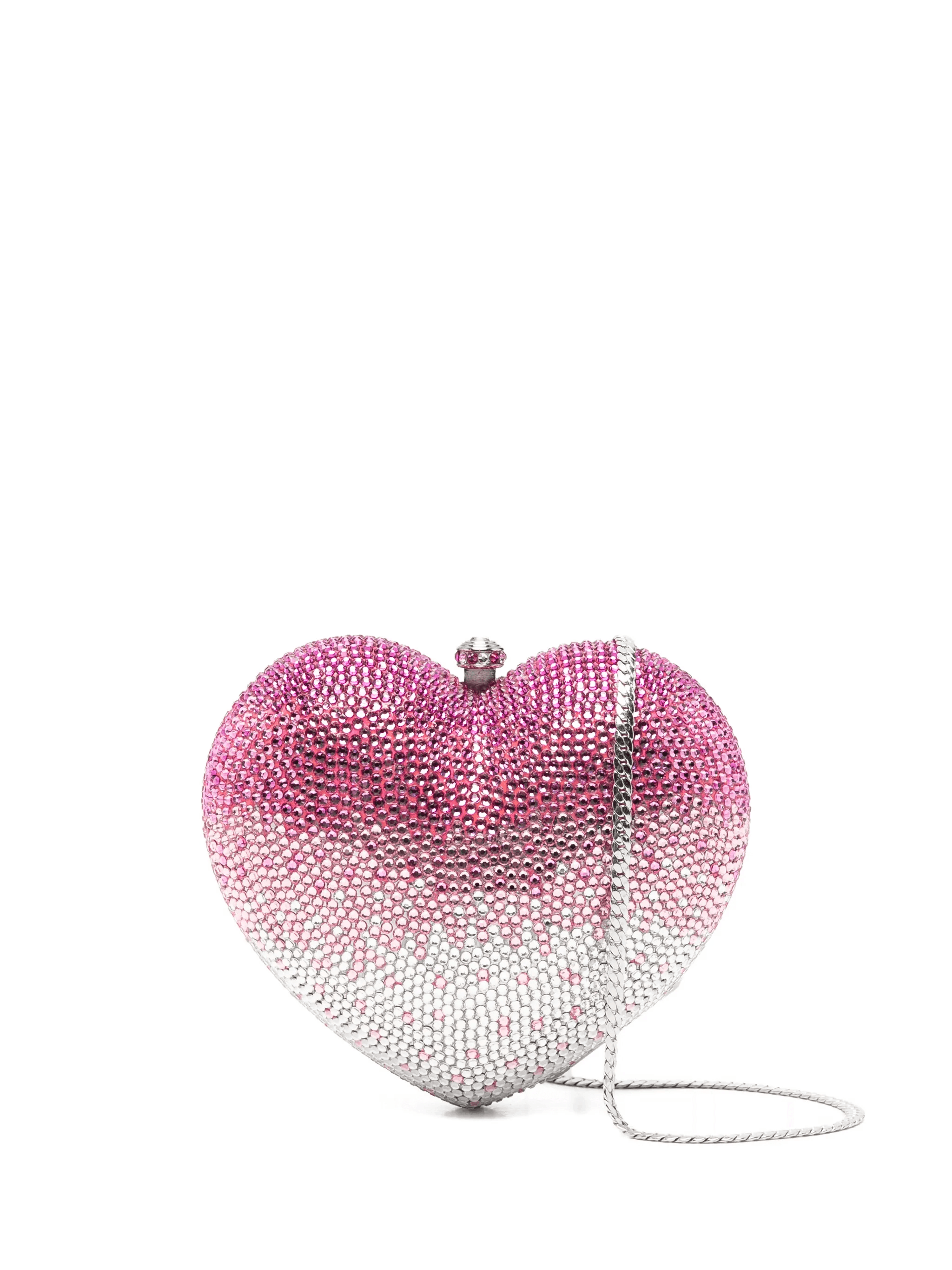heart embellished clutch bag - Image 1