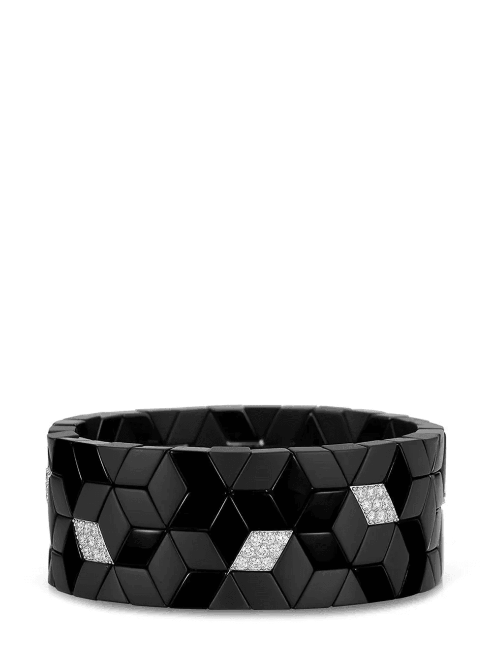 ceramic stretch diamond bracelet - Image 1