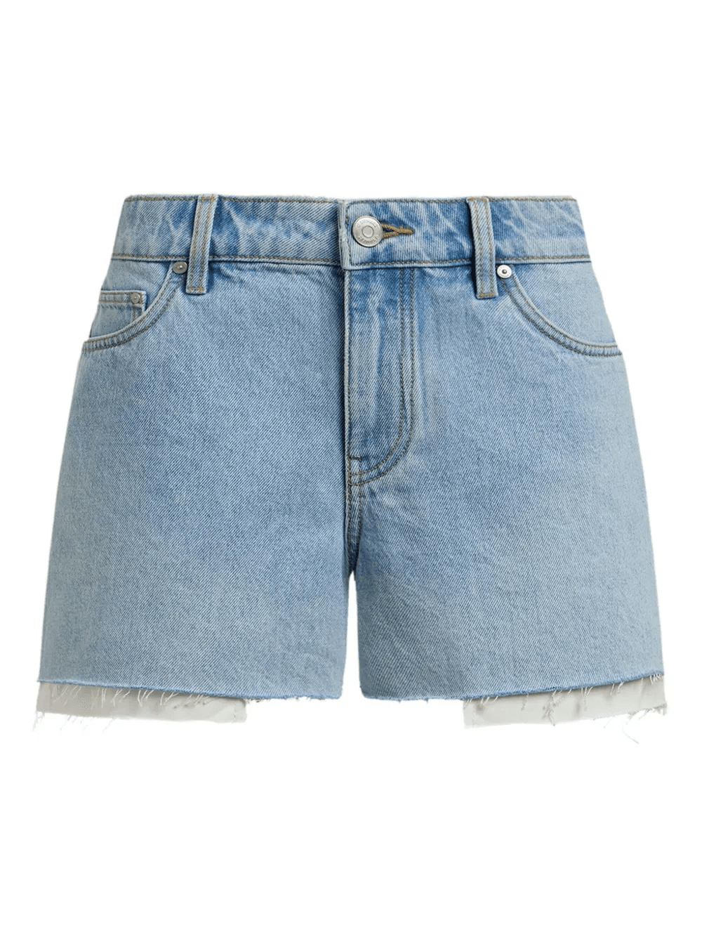frayed-hem denim shorts - Image 1