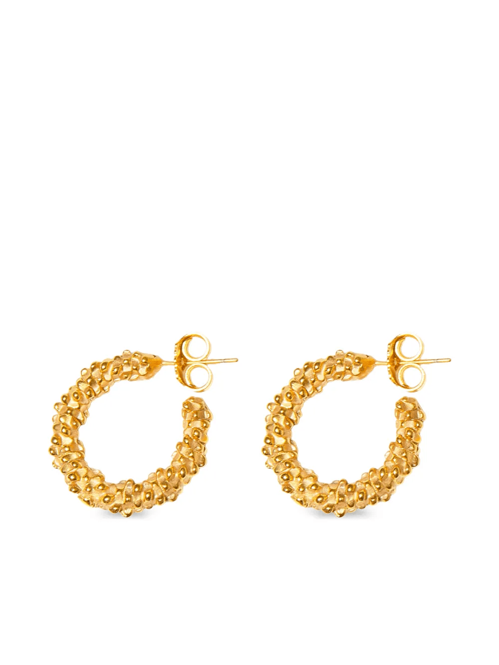Quinn textured hoop earrings - Image 1
