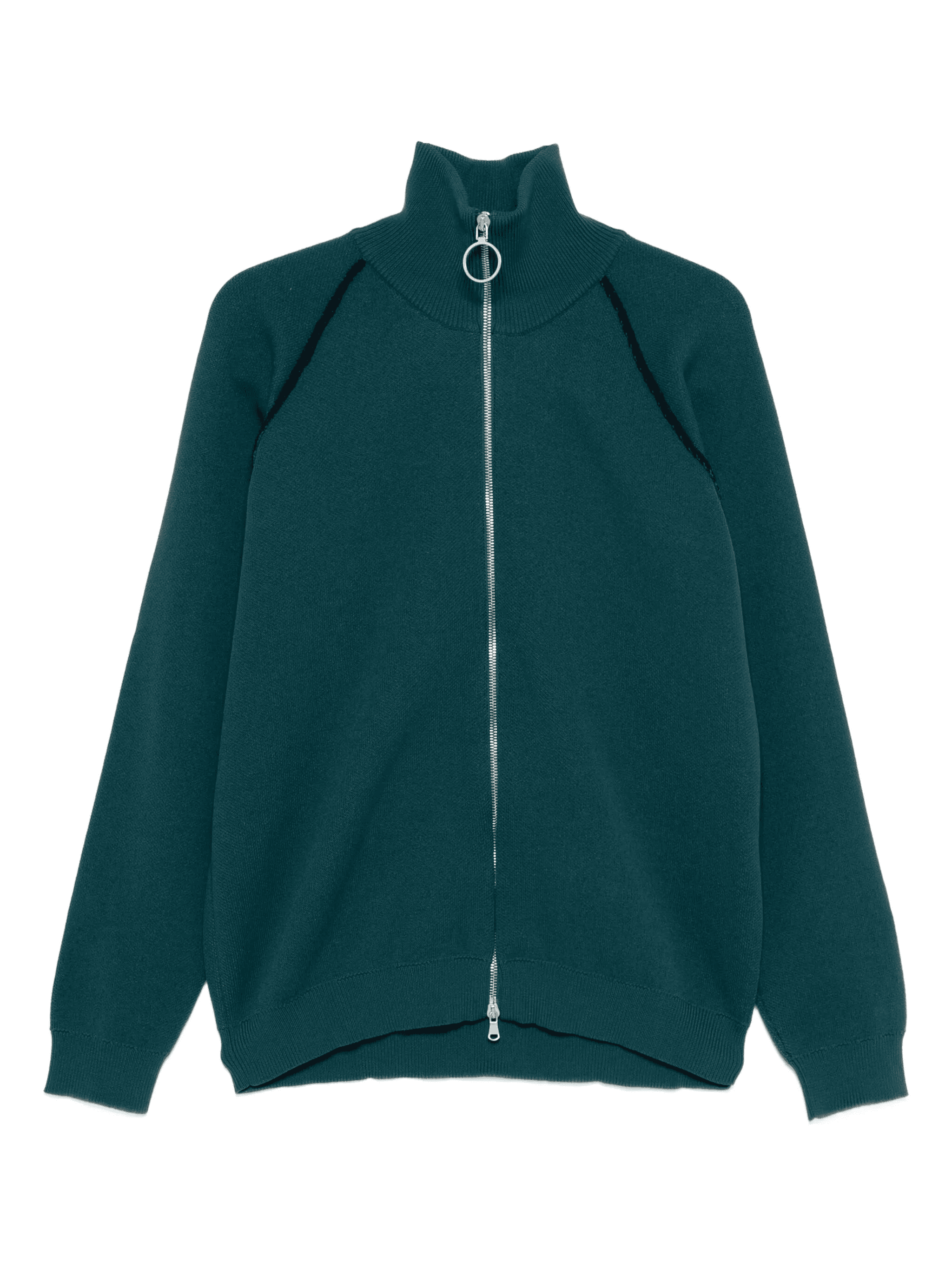 high-neck zip-up sweater - Image 1
