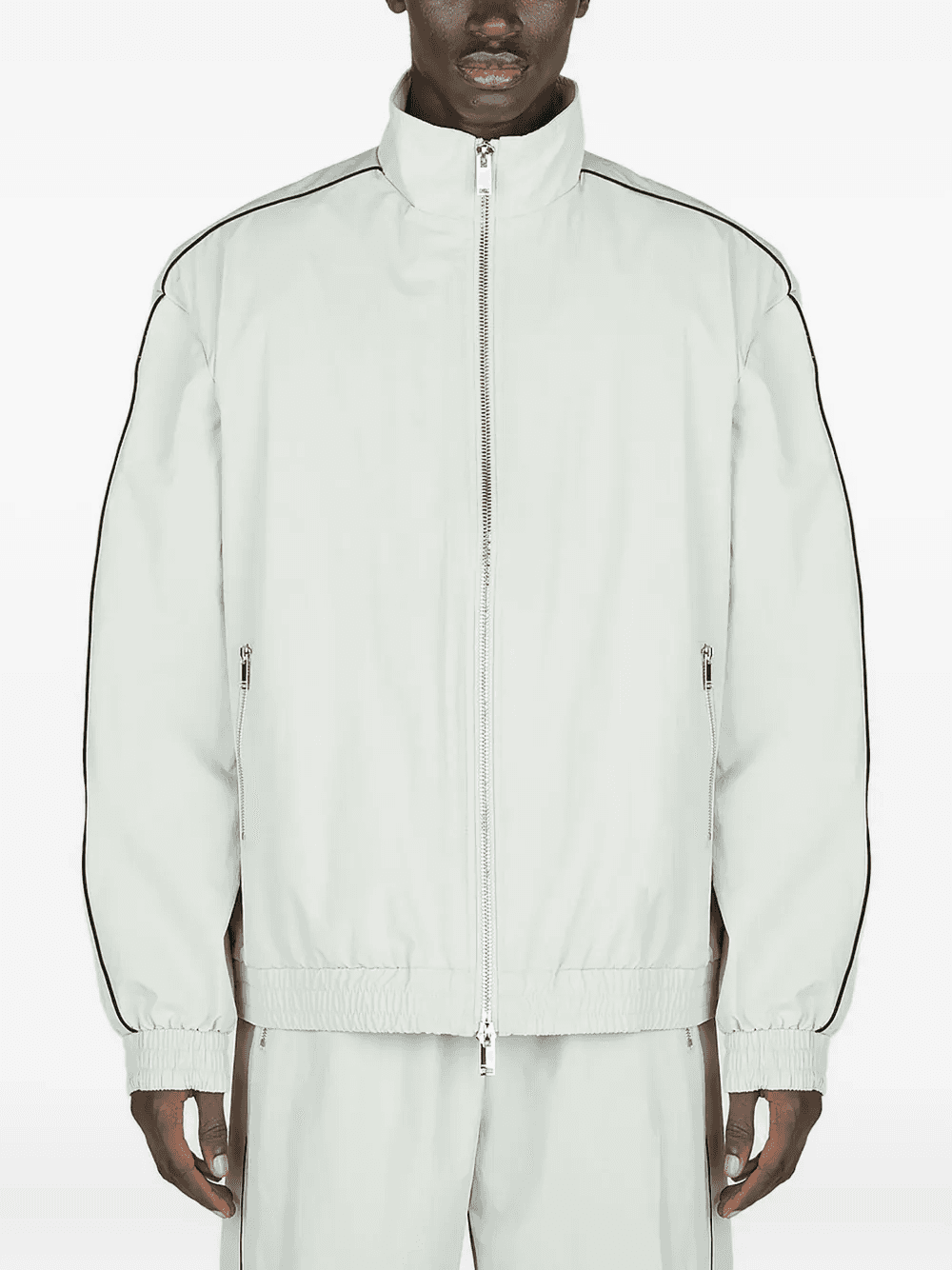 piped-trim track jacket - Image 1