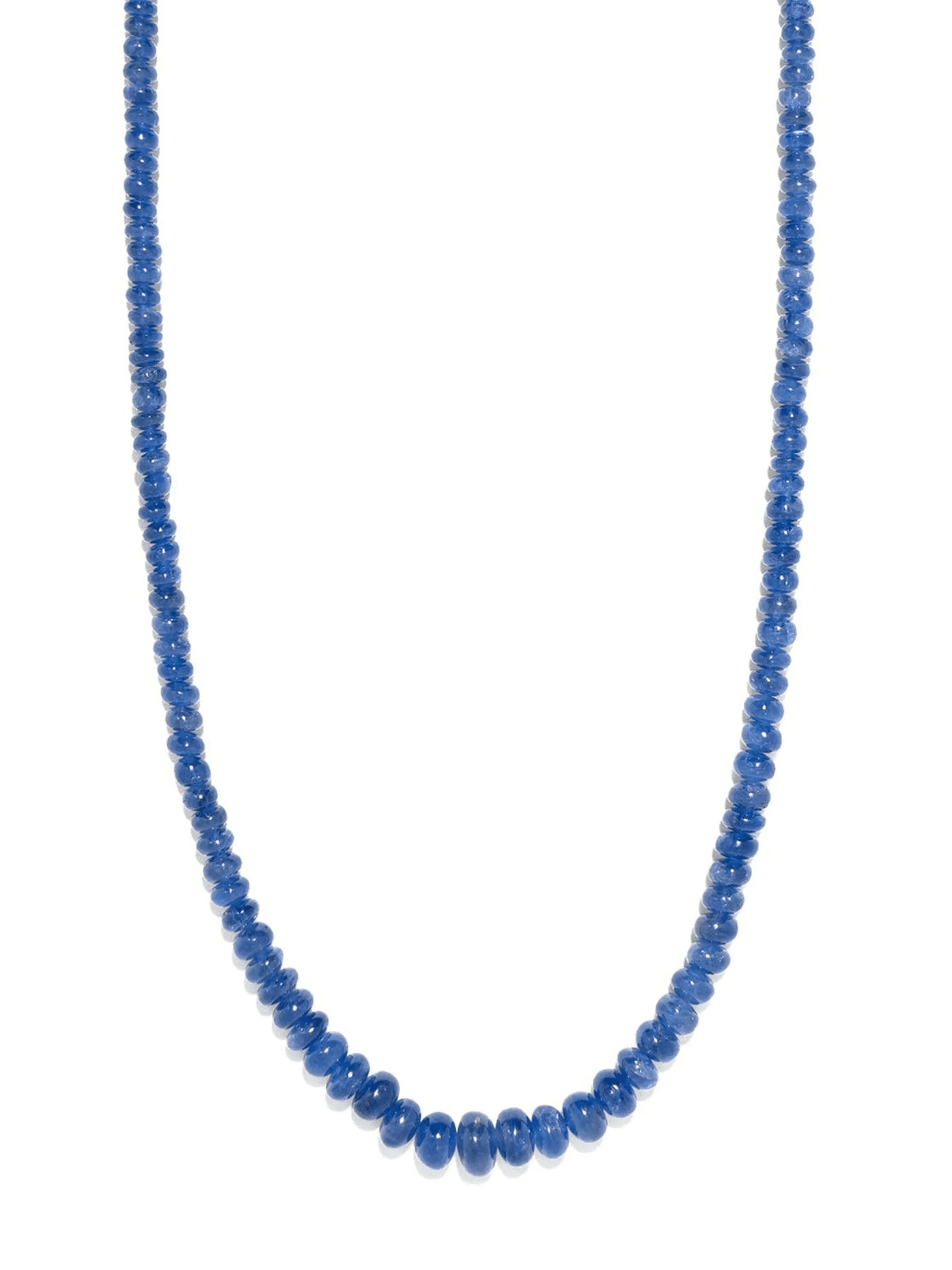18kt yellow gold Rich sapphire necklace - Image 1