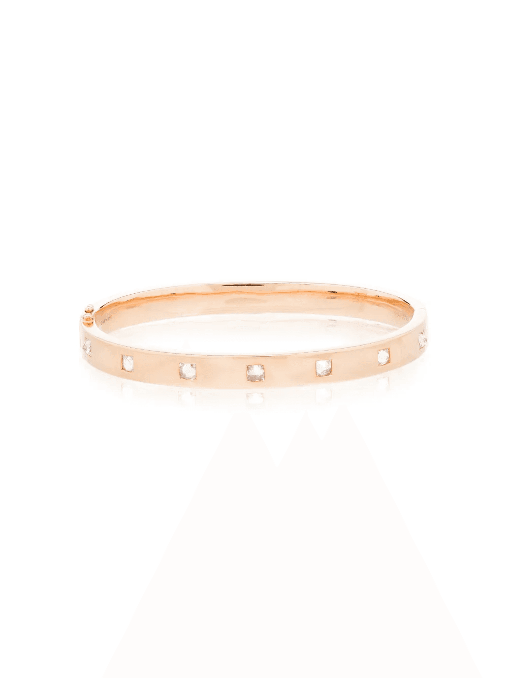 18kt rose gold Oval diamond bracelet - Image 1