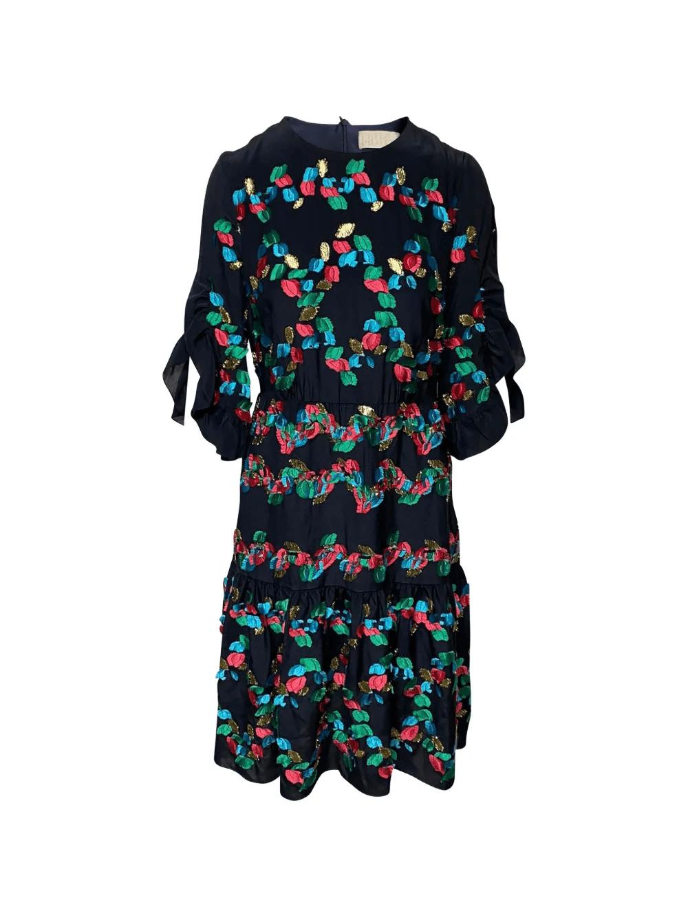 embroidered midi dress - Image 1