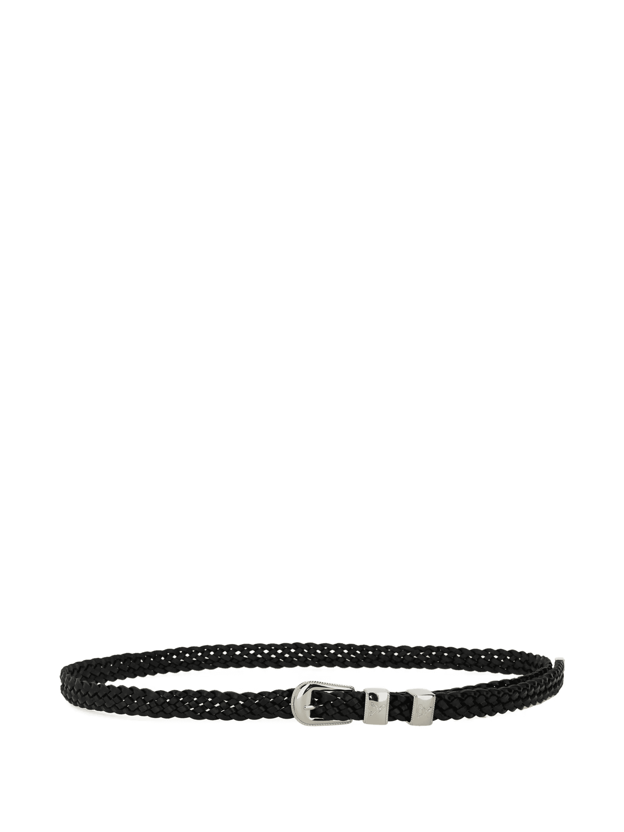 braided leather belt - Image 1