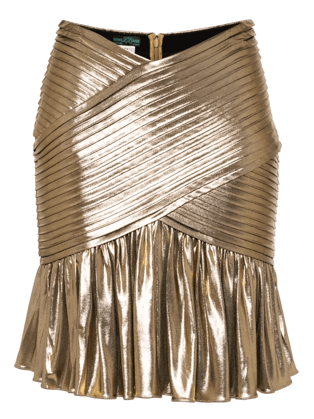 draped mini skirt - Image 1