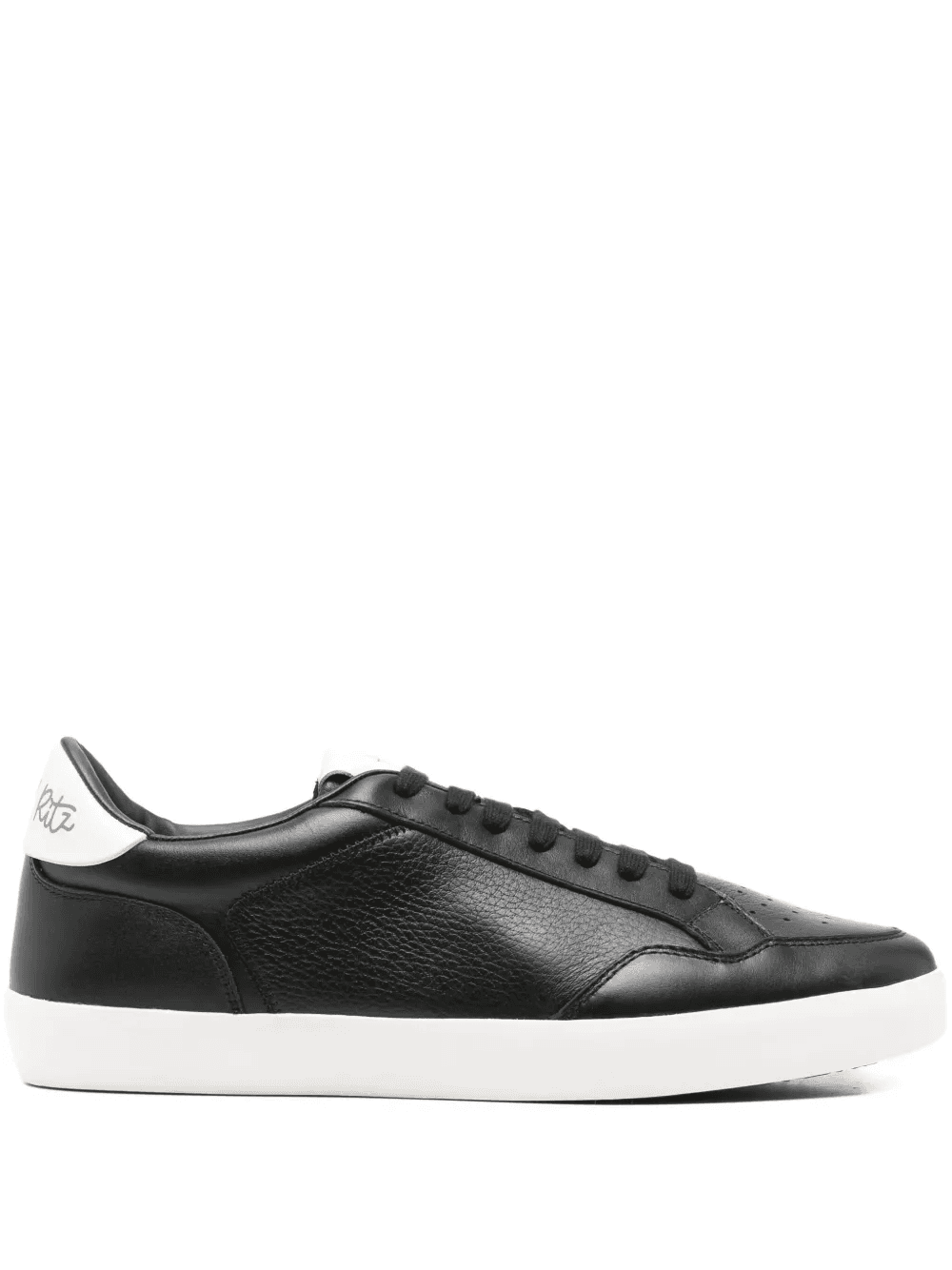 perforated leather sneakers - Image 1