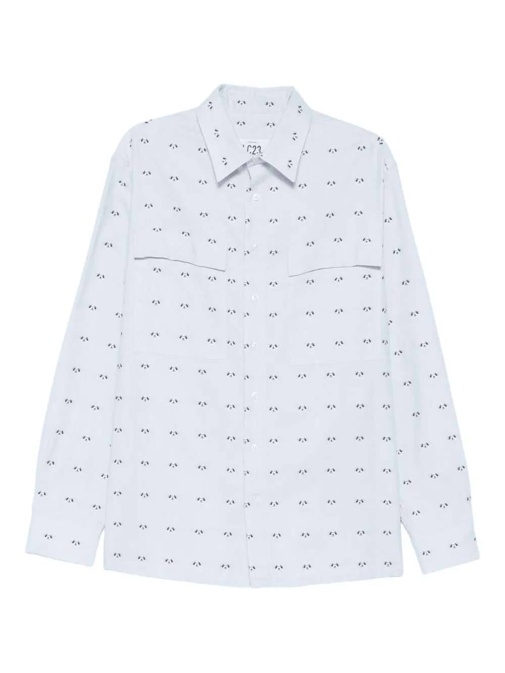 chest-pocket patterned shirt - Image 1