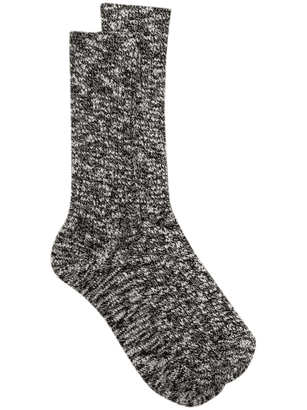 logo-patch ribbed-knit mélange socks - Image 1