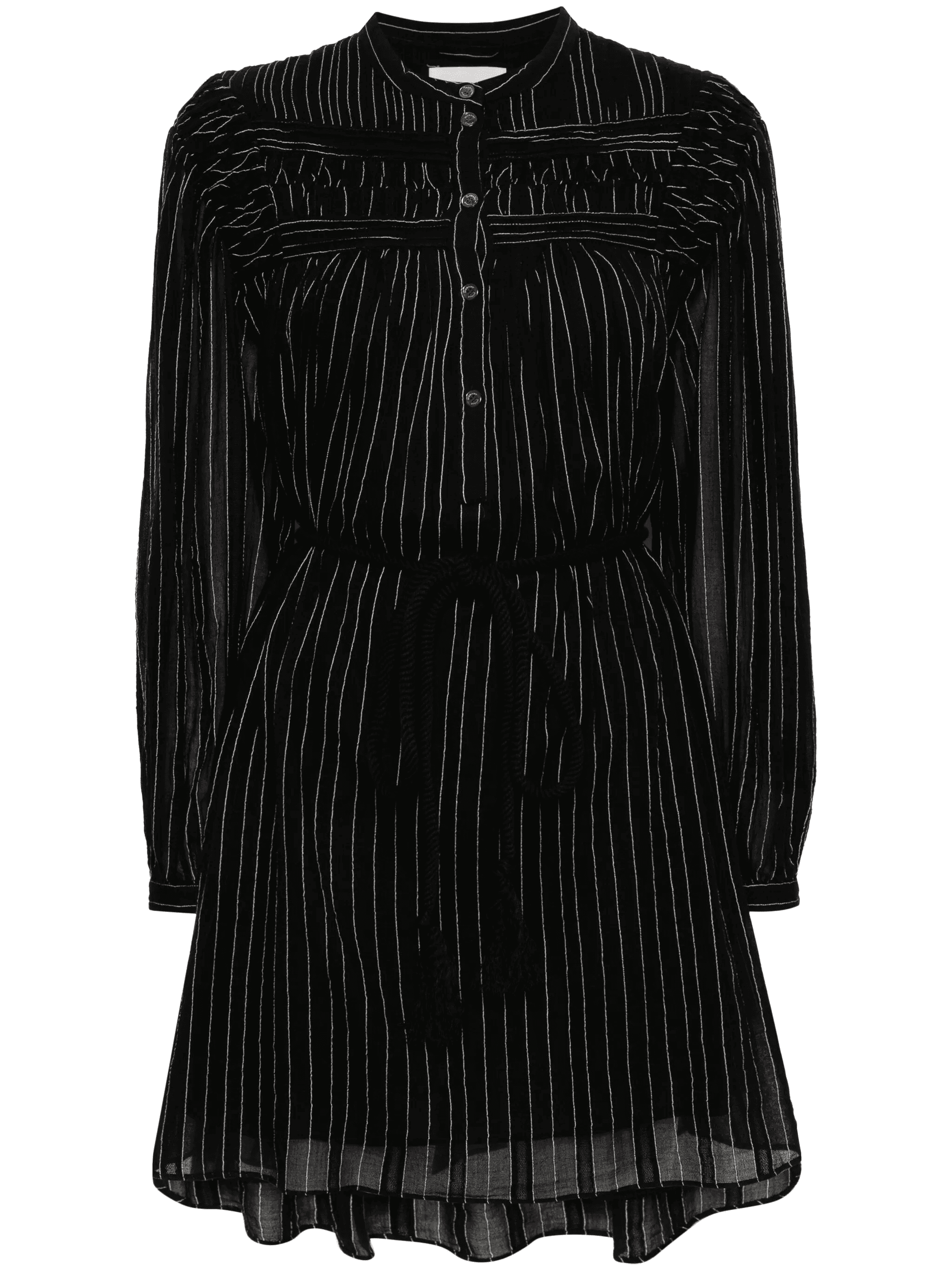 Leozi striped voile mini dress - Image 1