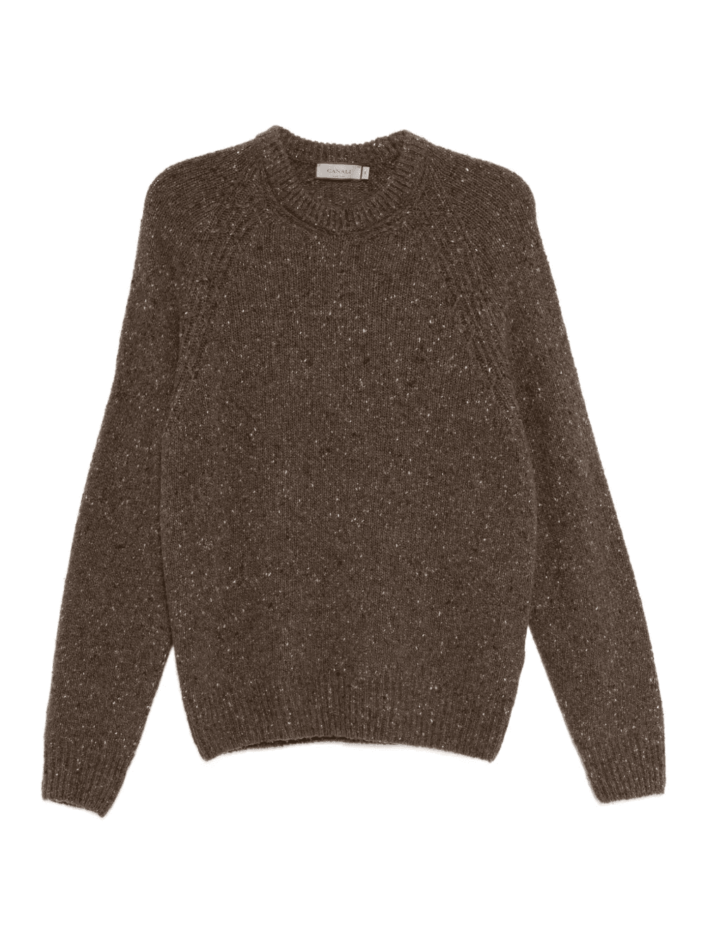 speckled crew-neck sweater - Image 1