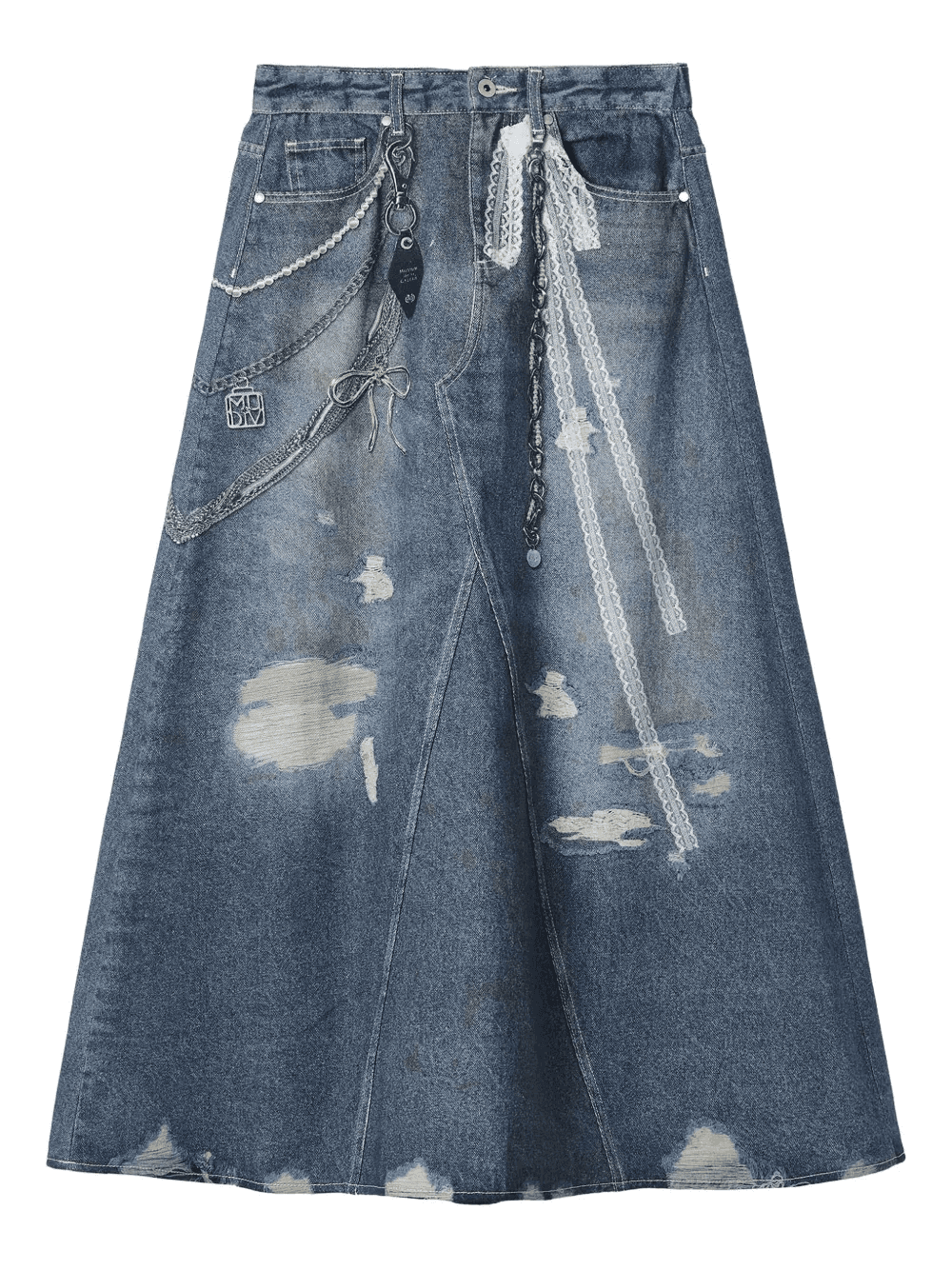 denim midi skirt - Image 1
