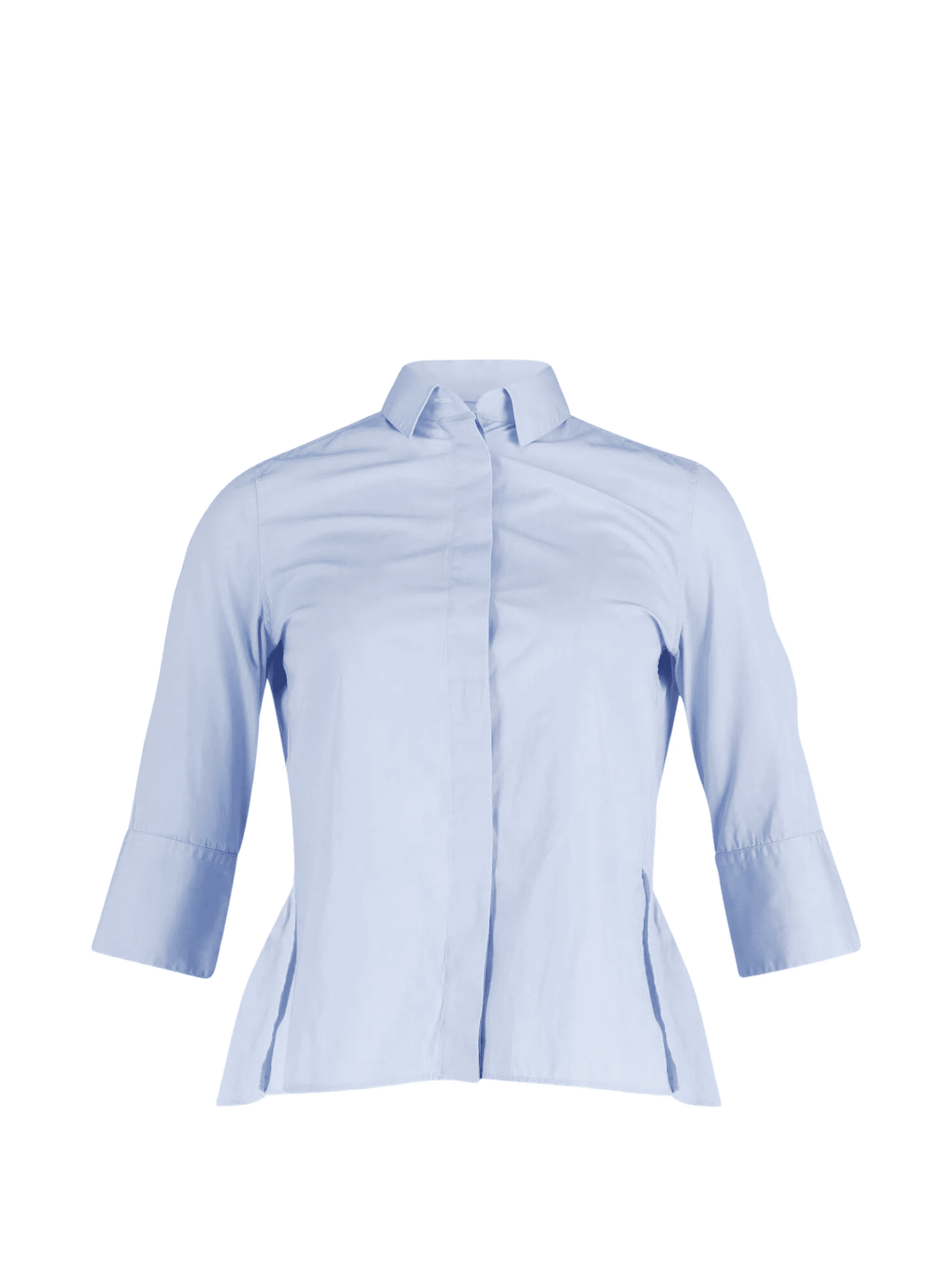concealed front peplum shirt - Image 1