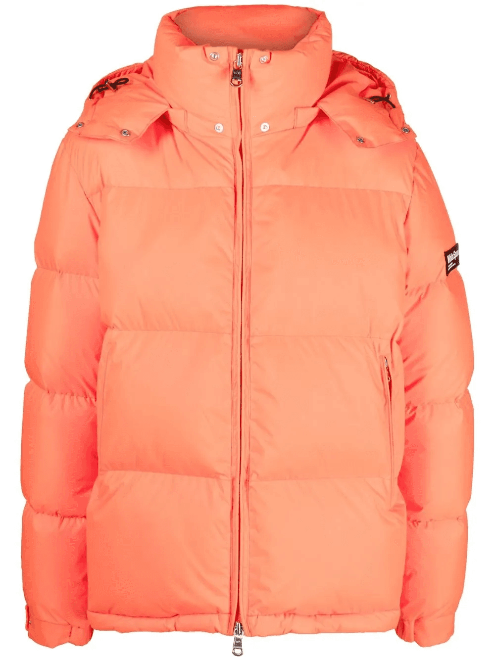 logo-patch padded jacket - Image 1