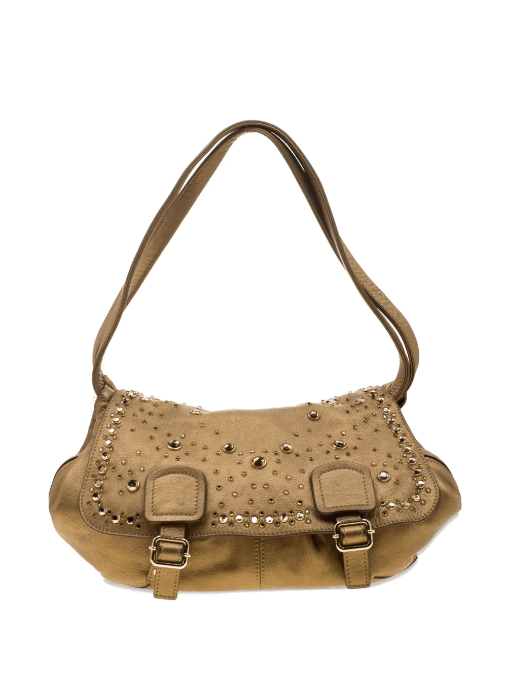 studded leather shoulder bag - Image 1