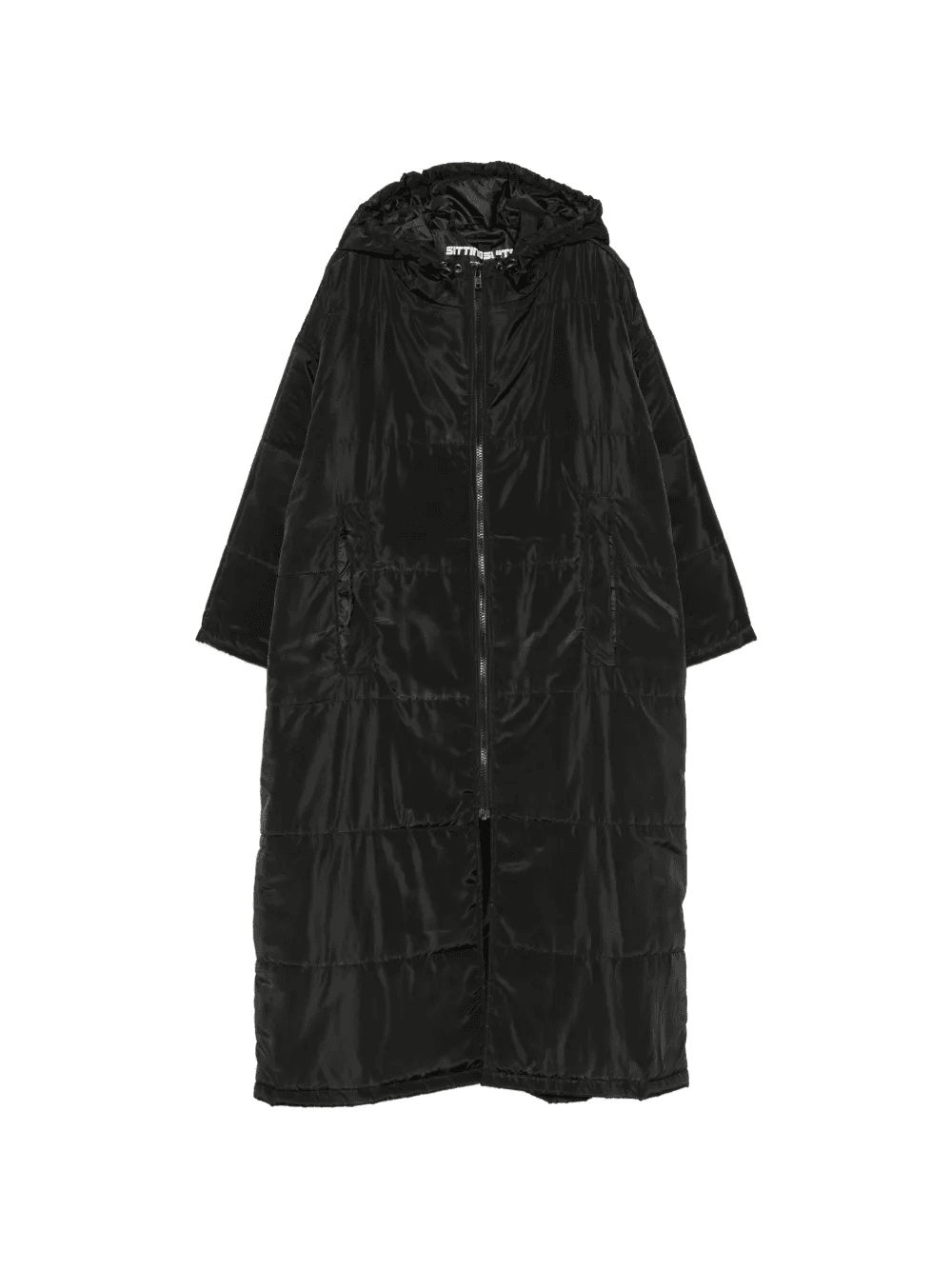 hooded-neck padded coat - Image 1