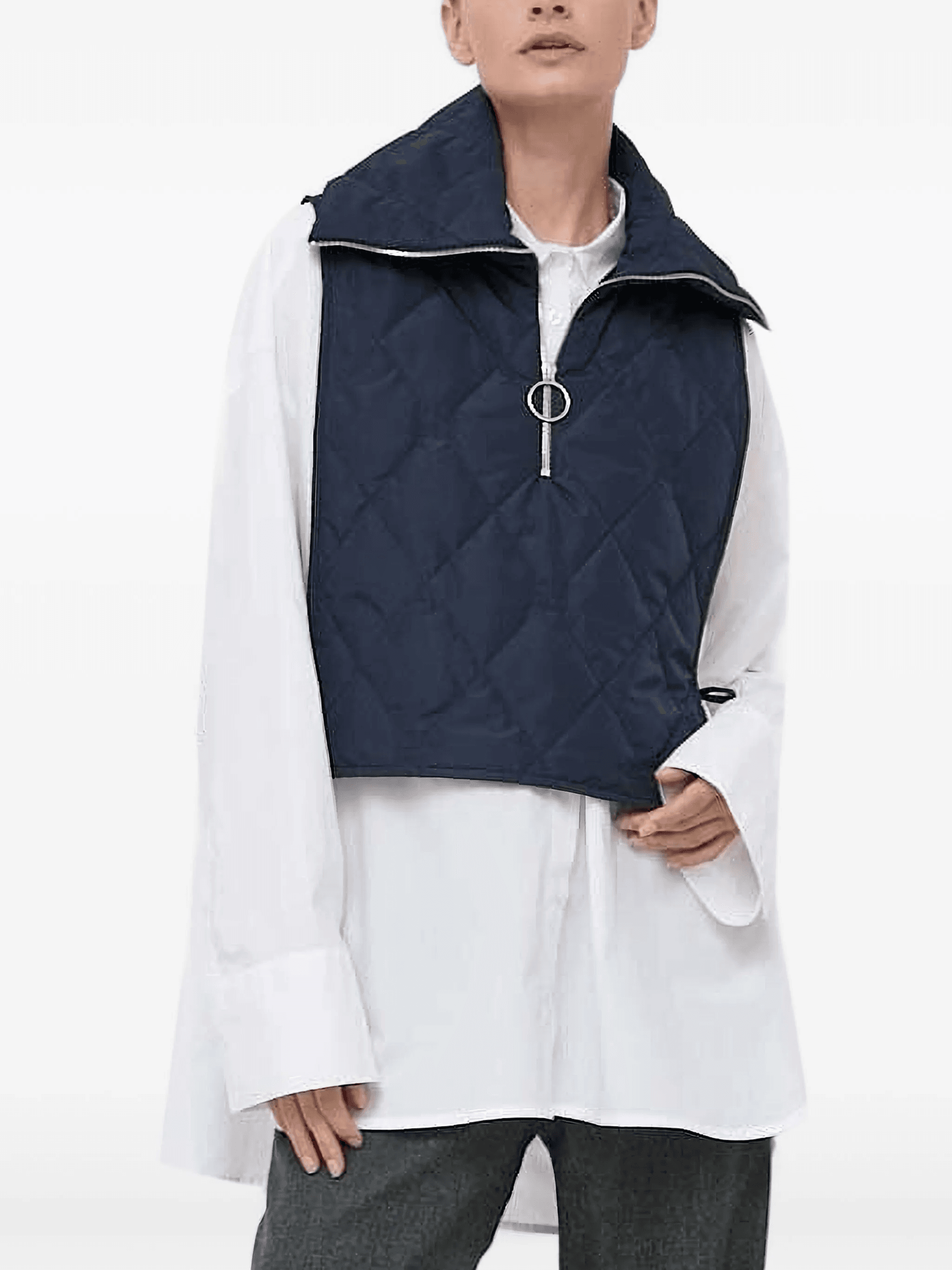 quilted high-neck jacket - Image 1