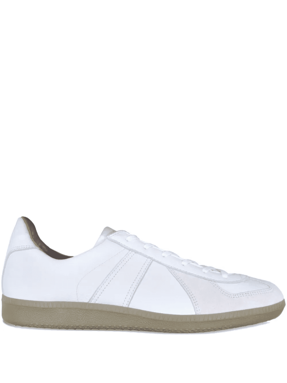 German Military leather panelled sneakers - Image 1