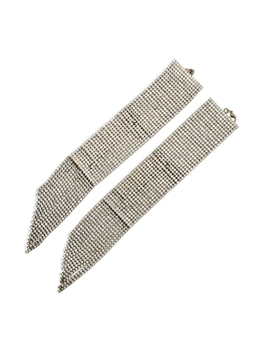 2000s rhinestone tassel cuffs (set of two) - Image 1