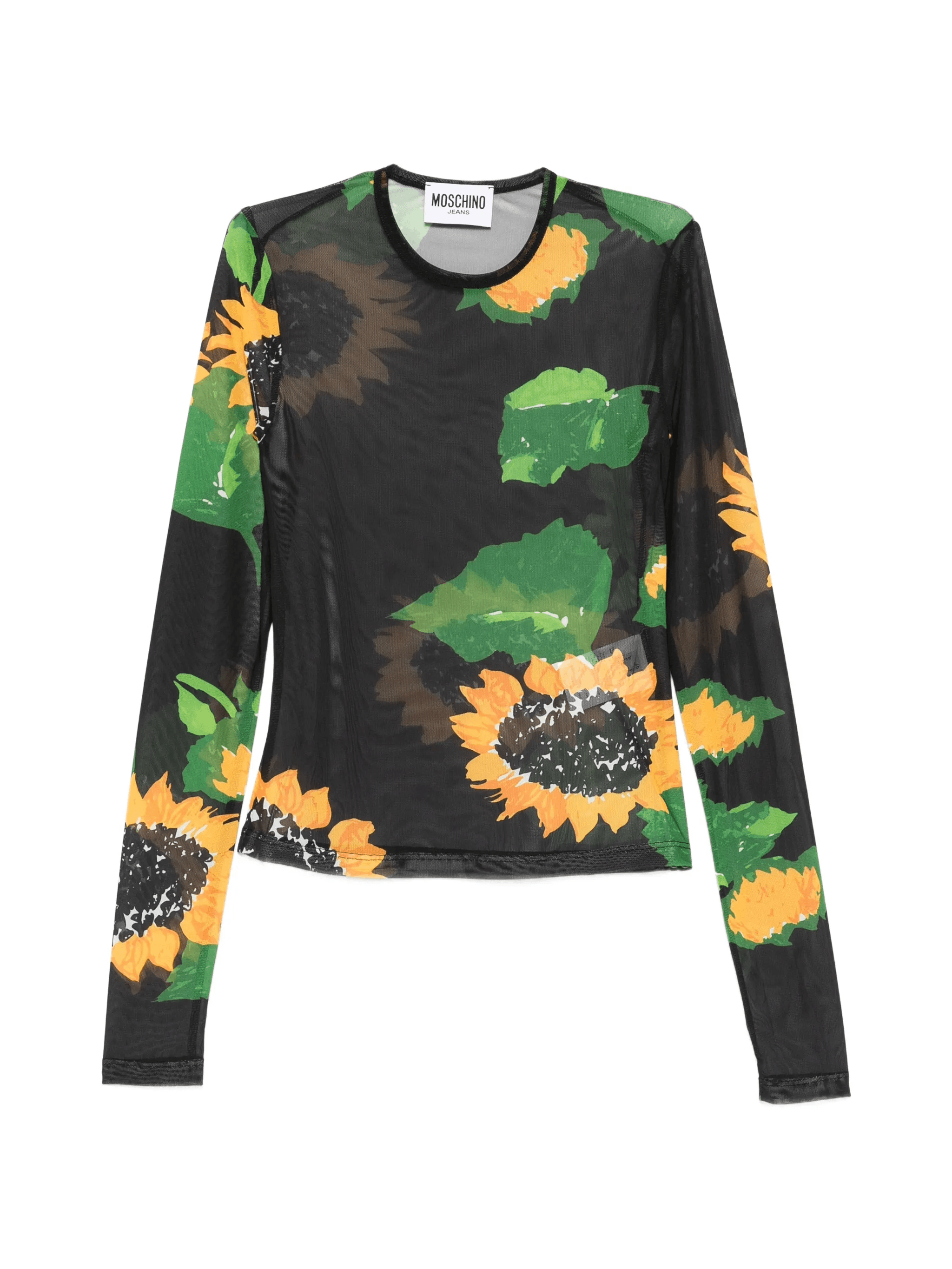 floral long-sleeve T-shirt - Image 1