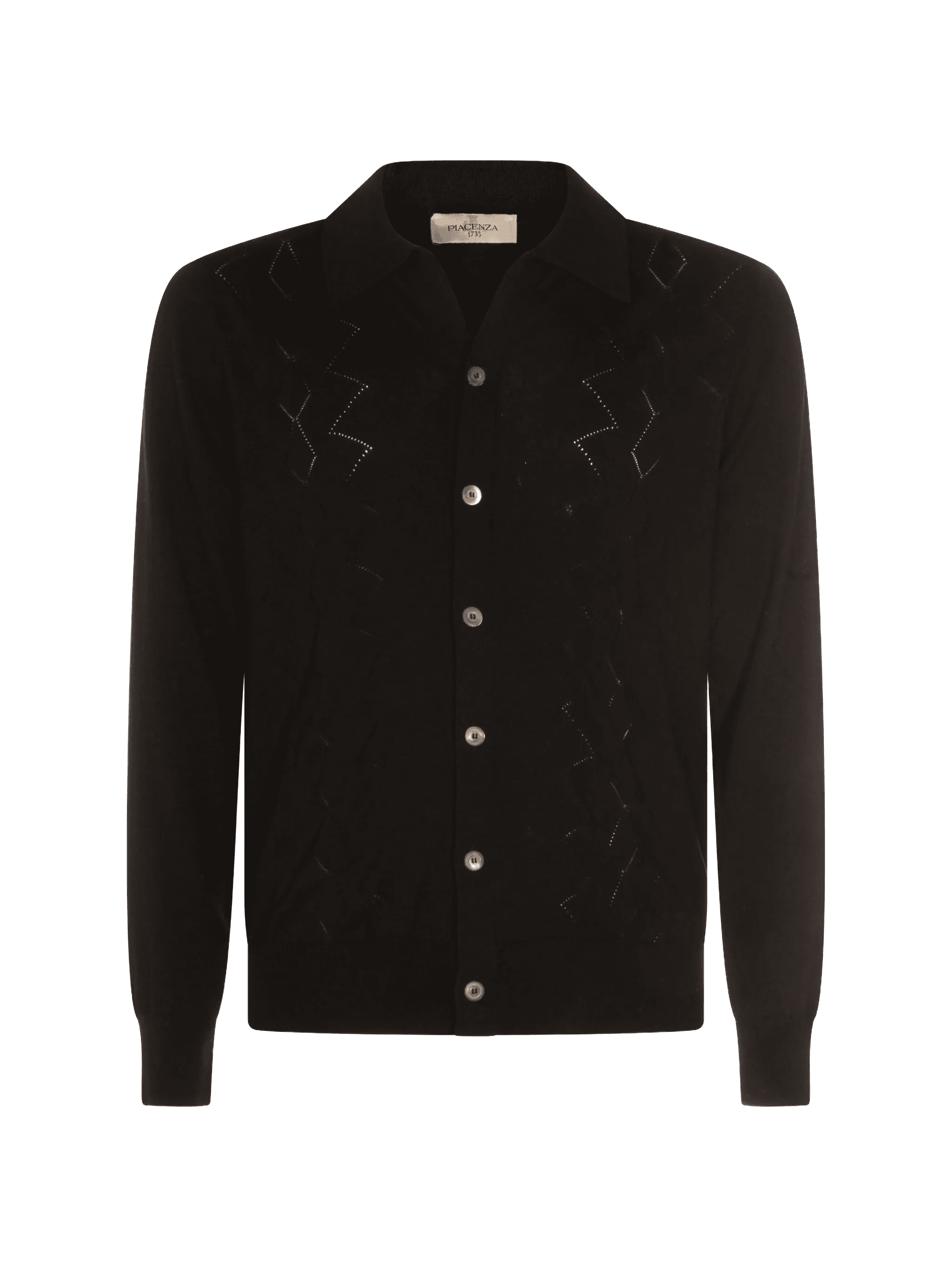 geometric-pattern cardigan - Image 1