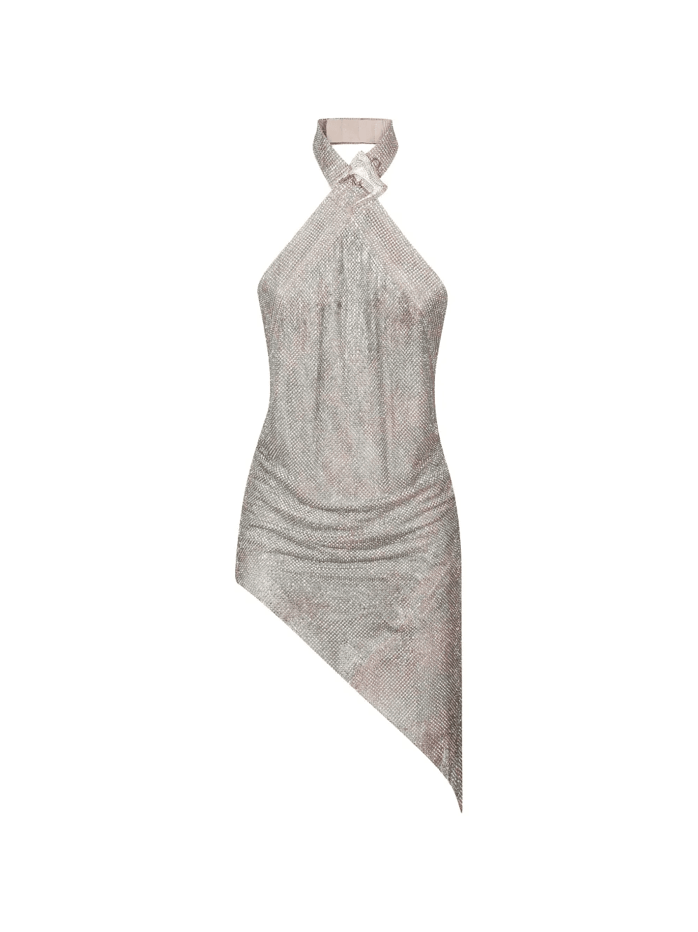 halterneck asymmetric dress - Image 1