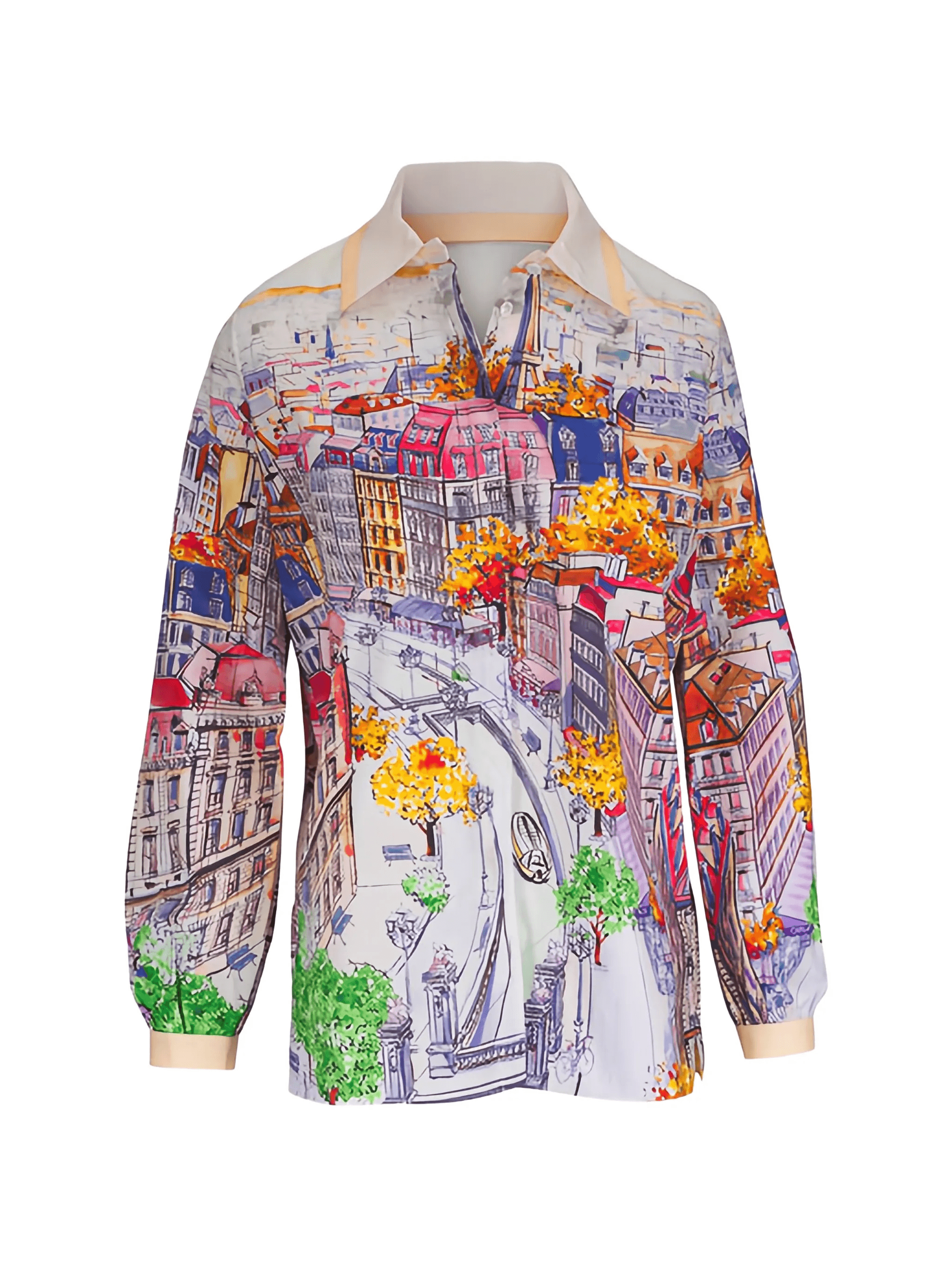 city print blouse - Image 1