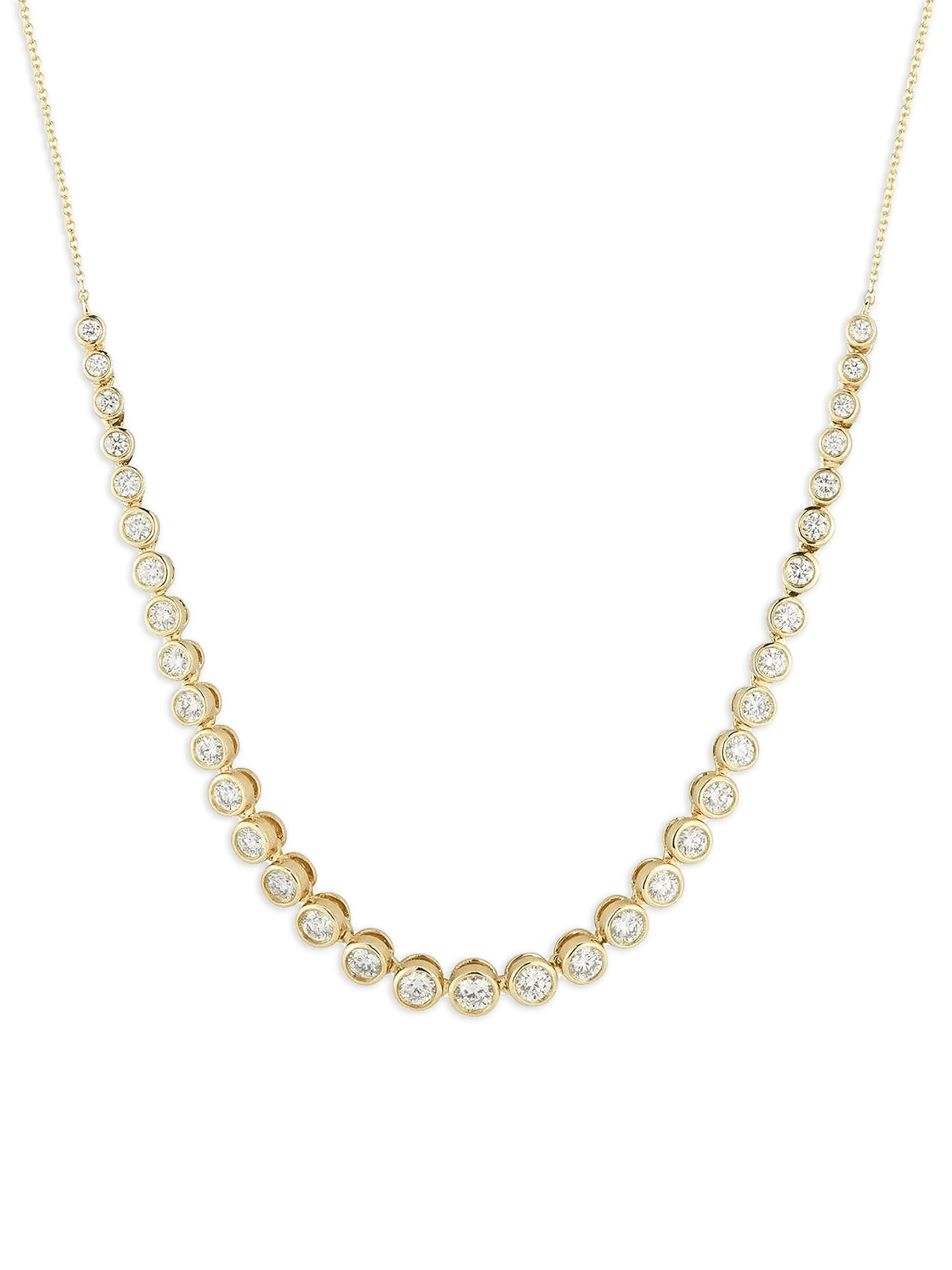 14K yellow gold Lulu Jack diamond necklace - Image 1