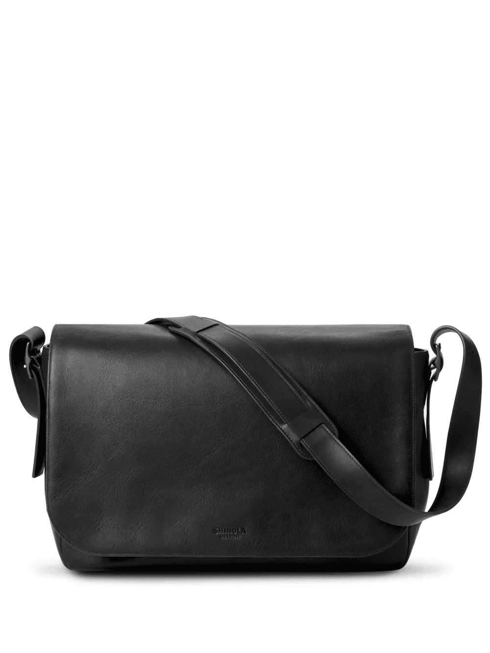 Runwell leather messenger bag - Image 1
