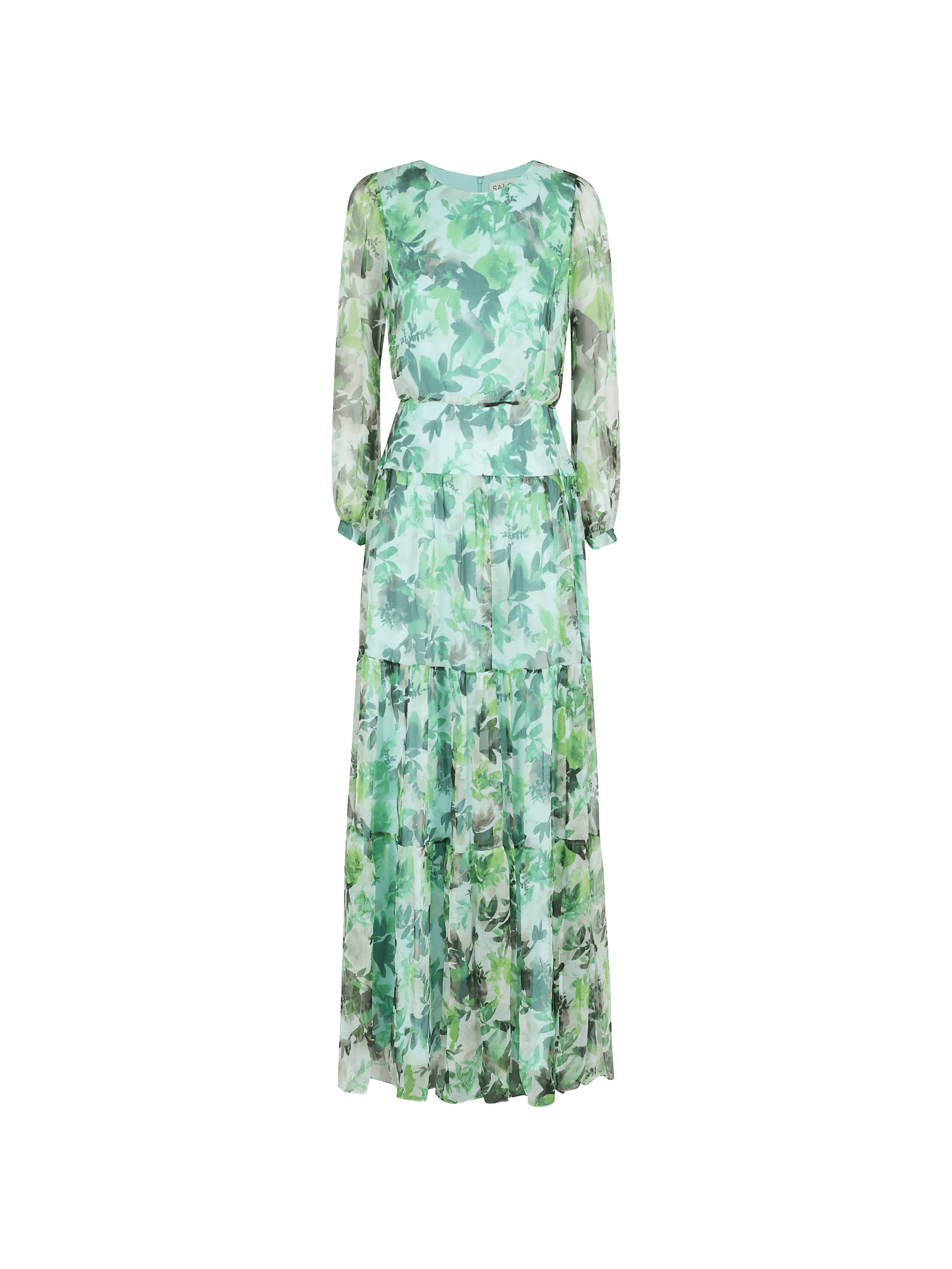 Isabel tiered floral maxi dress - Image 1