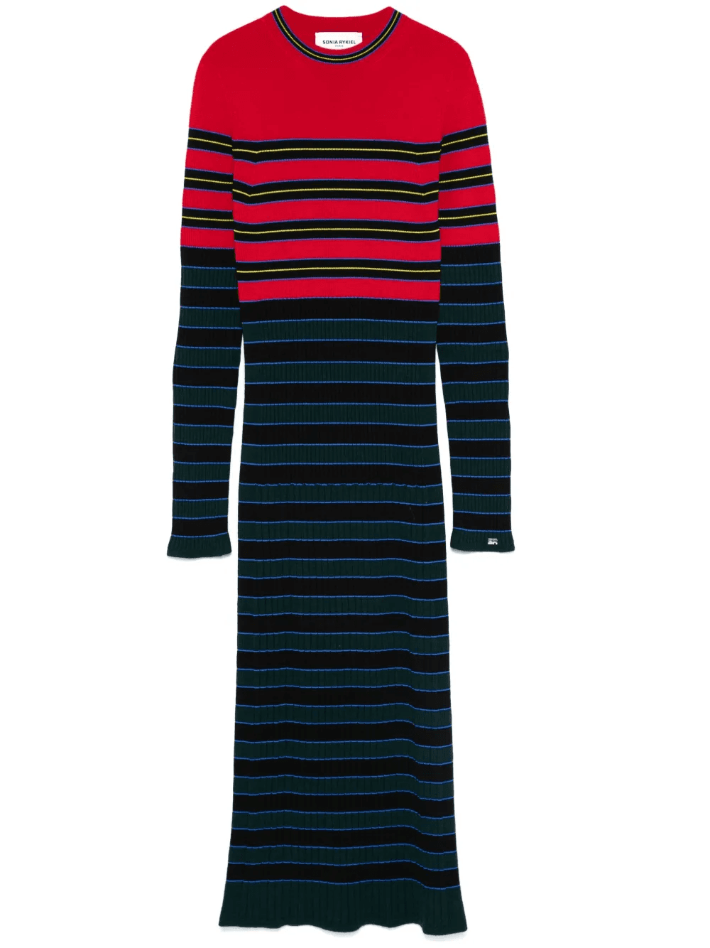 striped knitted midi dress - Image 1
