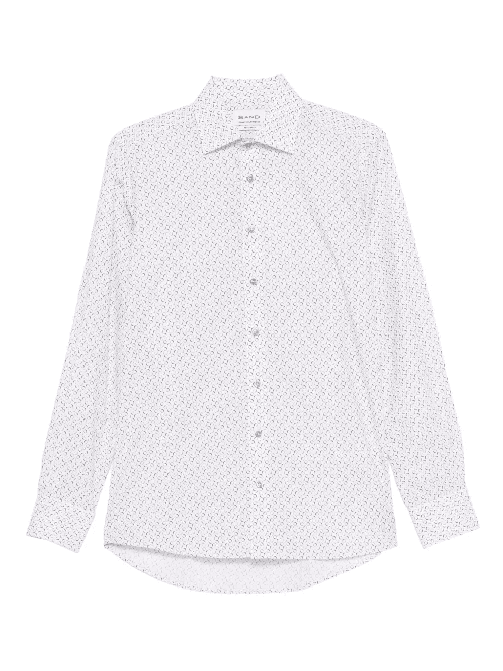 geometric-print long-sleeve shirt - Image 1