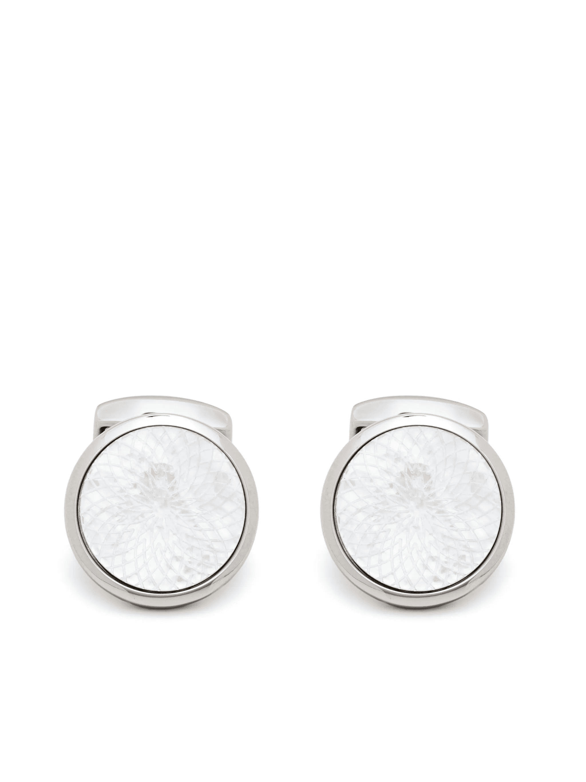 polished mother-of-pearl cufflinks - Image 1