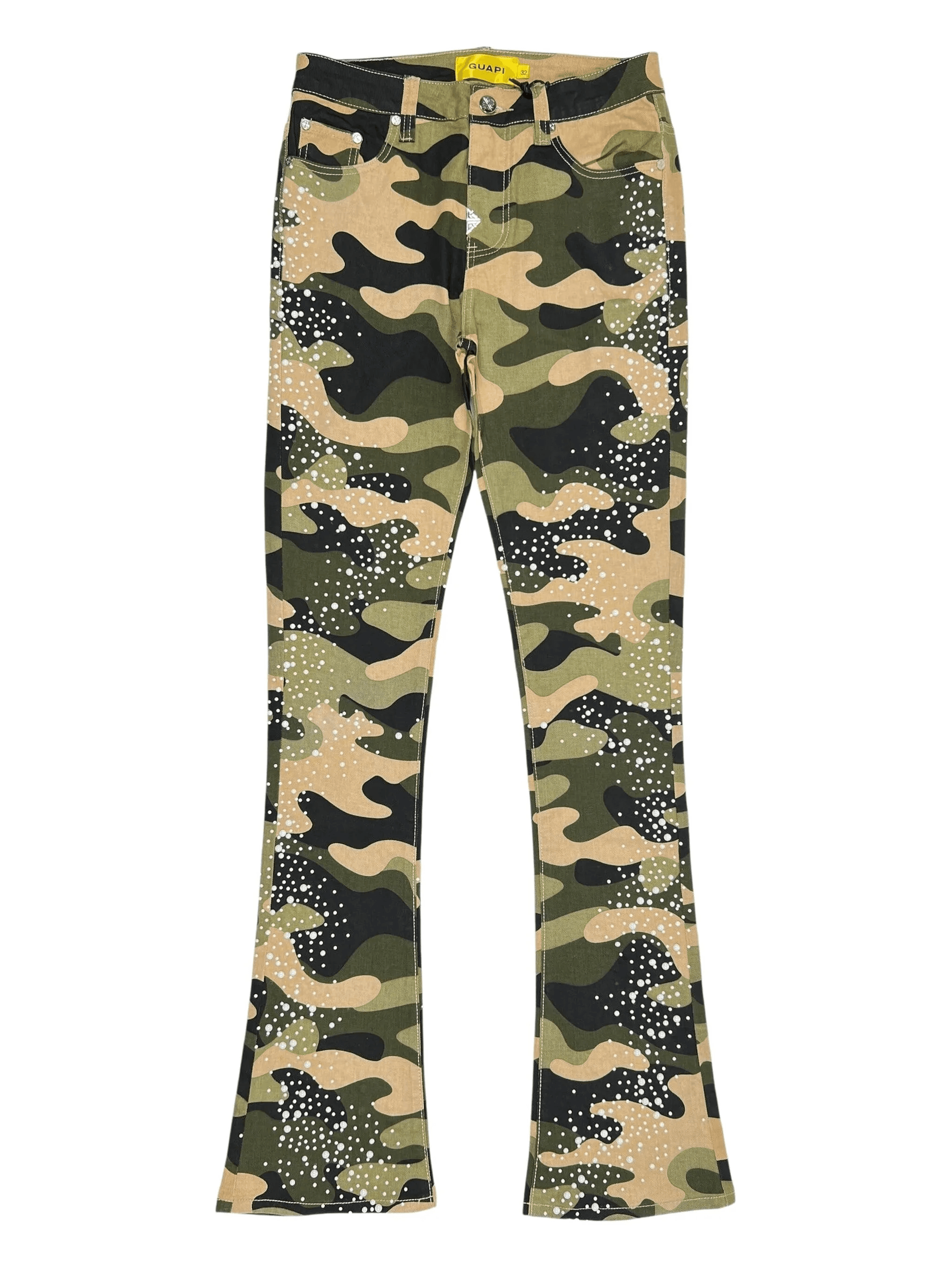 pearl-embellished jeans - Image 1