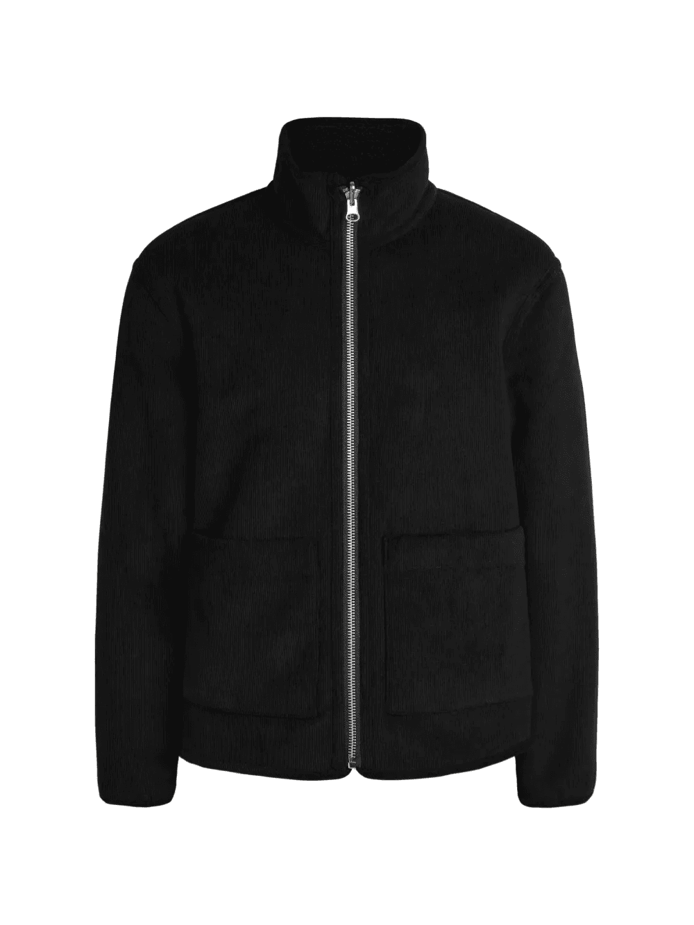 zip-up corduroy-effect jacket - Image 1