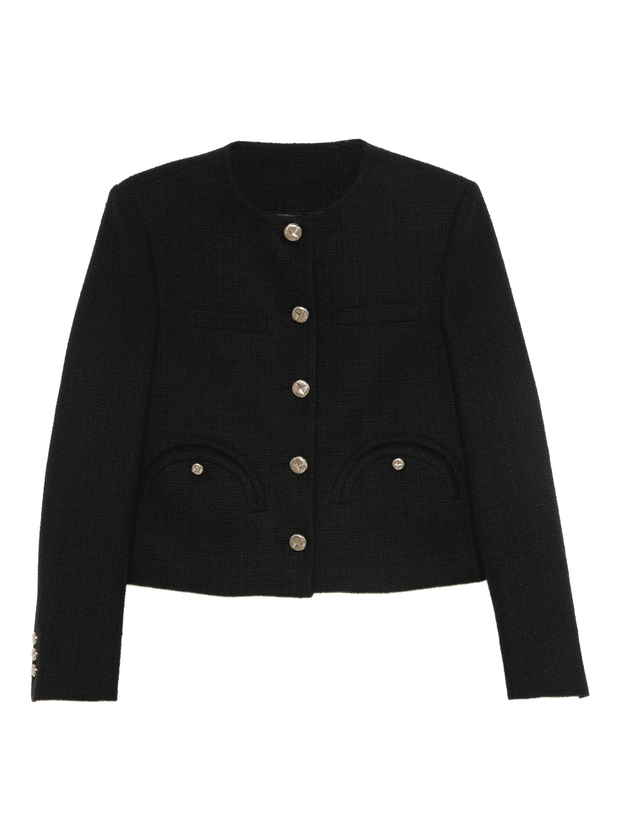 tweed button-fastening jacket - Image 1