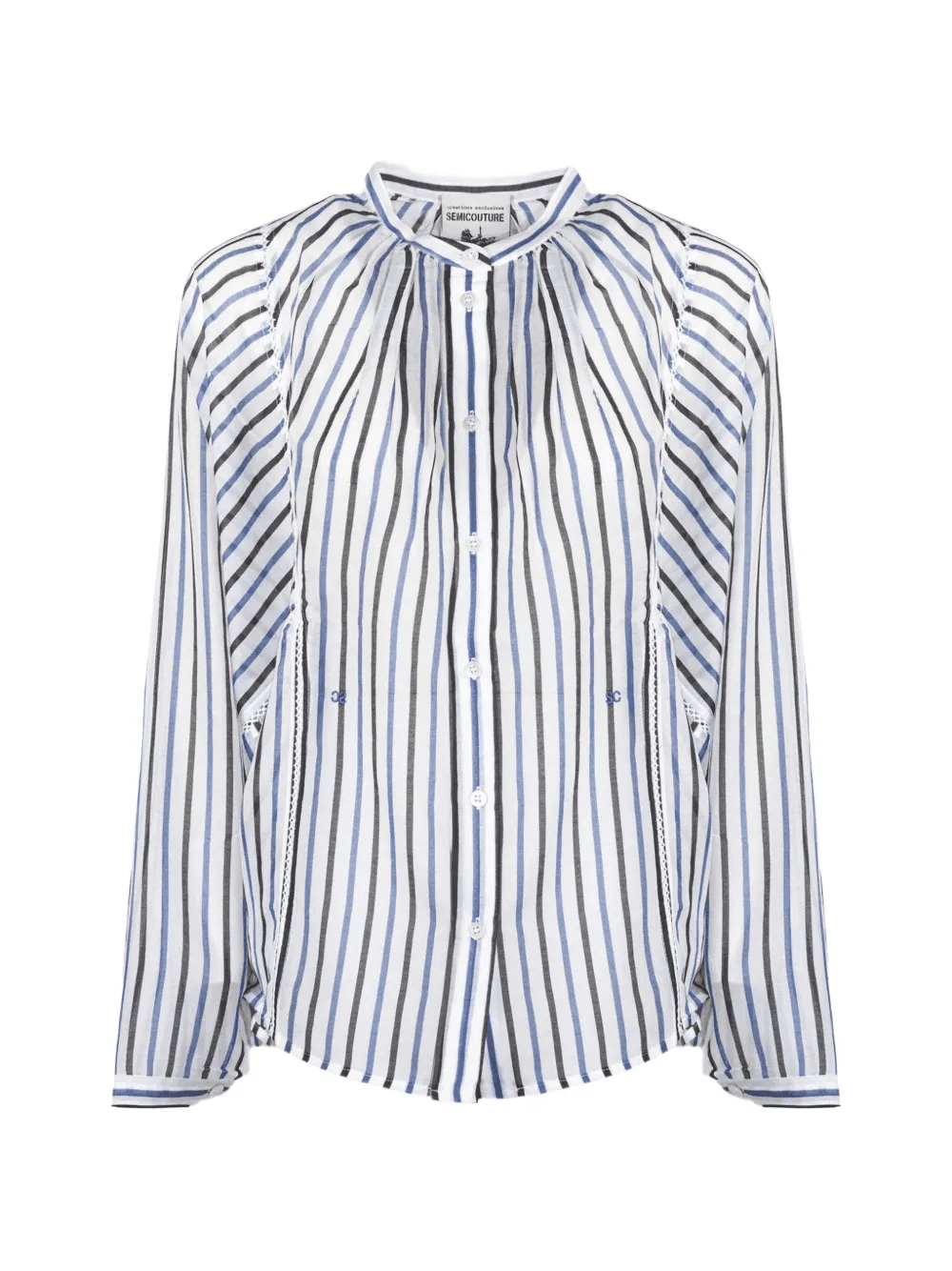 vertical striped shirt - Image 1
