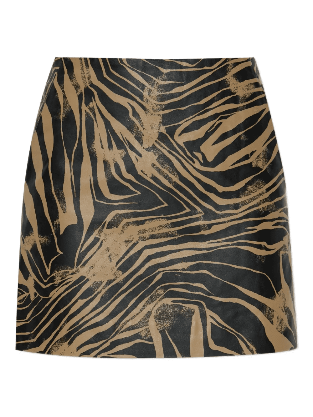 Lipper zebra-print leather skirt - Image 1