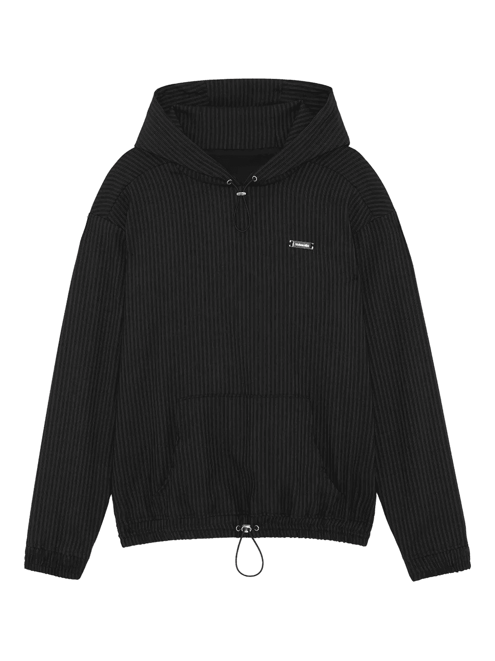 pinstripe hooded jacket - Image 1